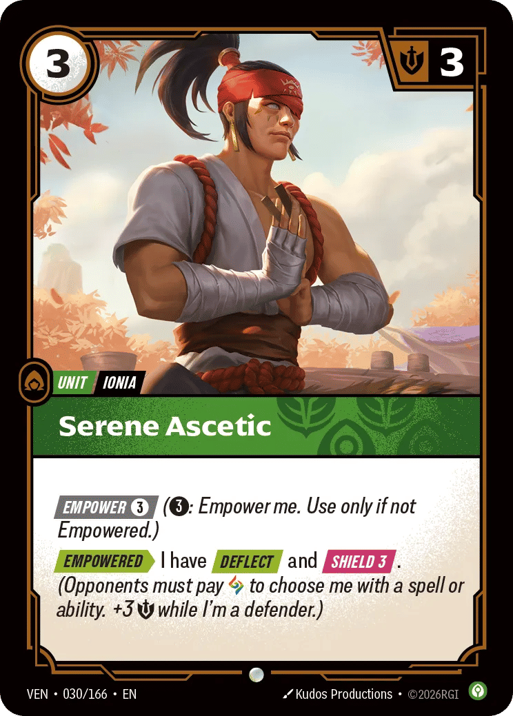 Serene Ascetic — Vendetta — Riftbound: League of Legends TCG