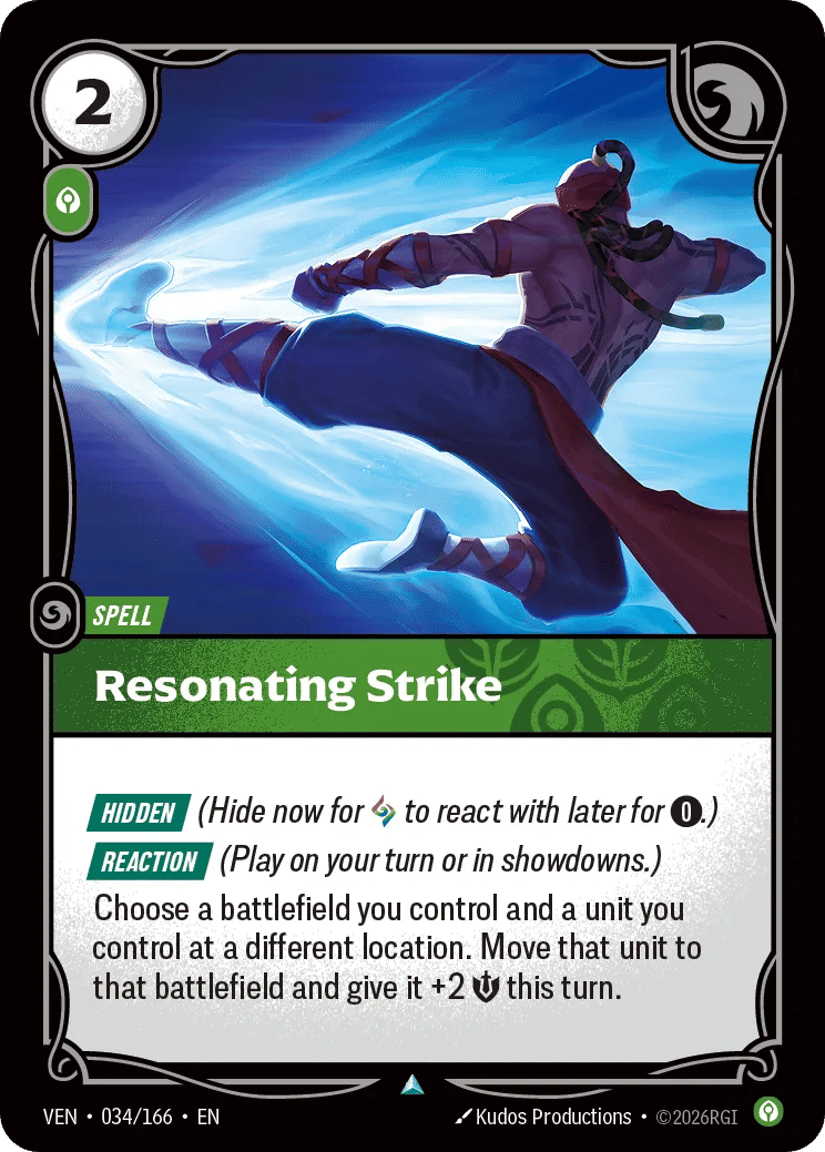 Resonating Strike — Vendetta — Riftbound: League of Legends TCG