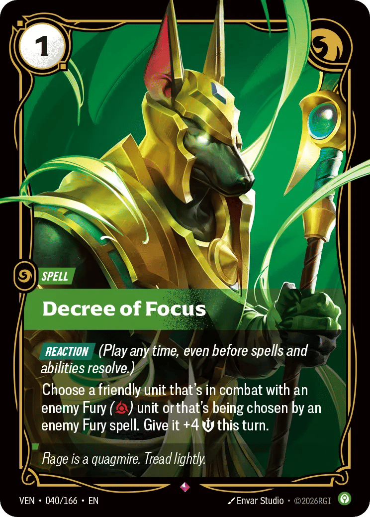 Decree of Focus — Vendetta — Riftbound: League of Legends TCG