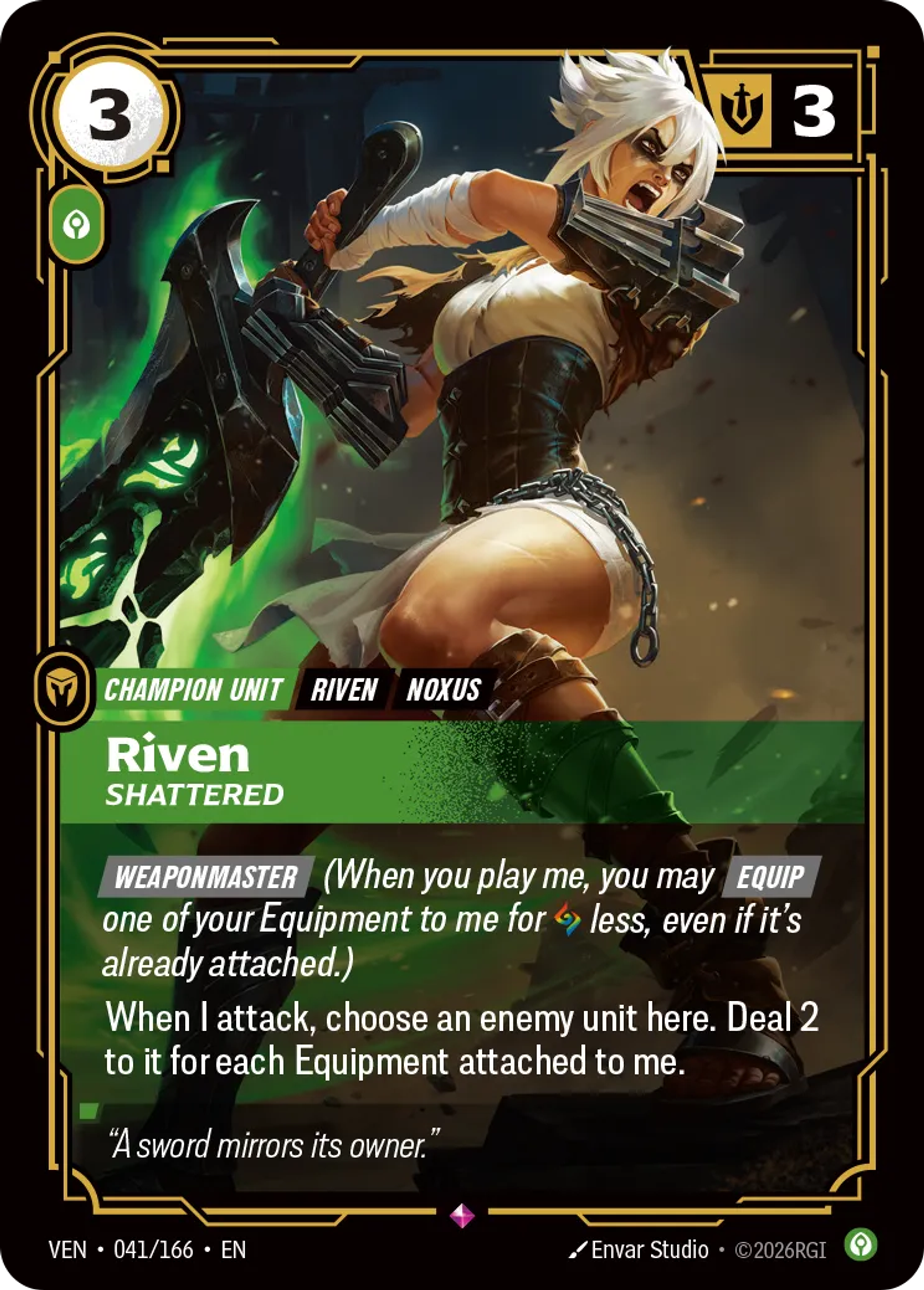 Riven - Shattered — Vendetta — Riftbound