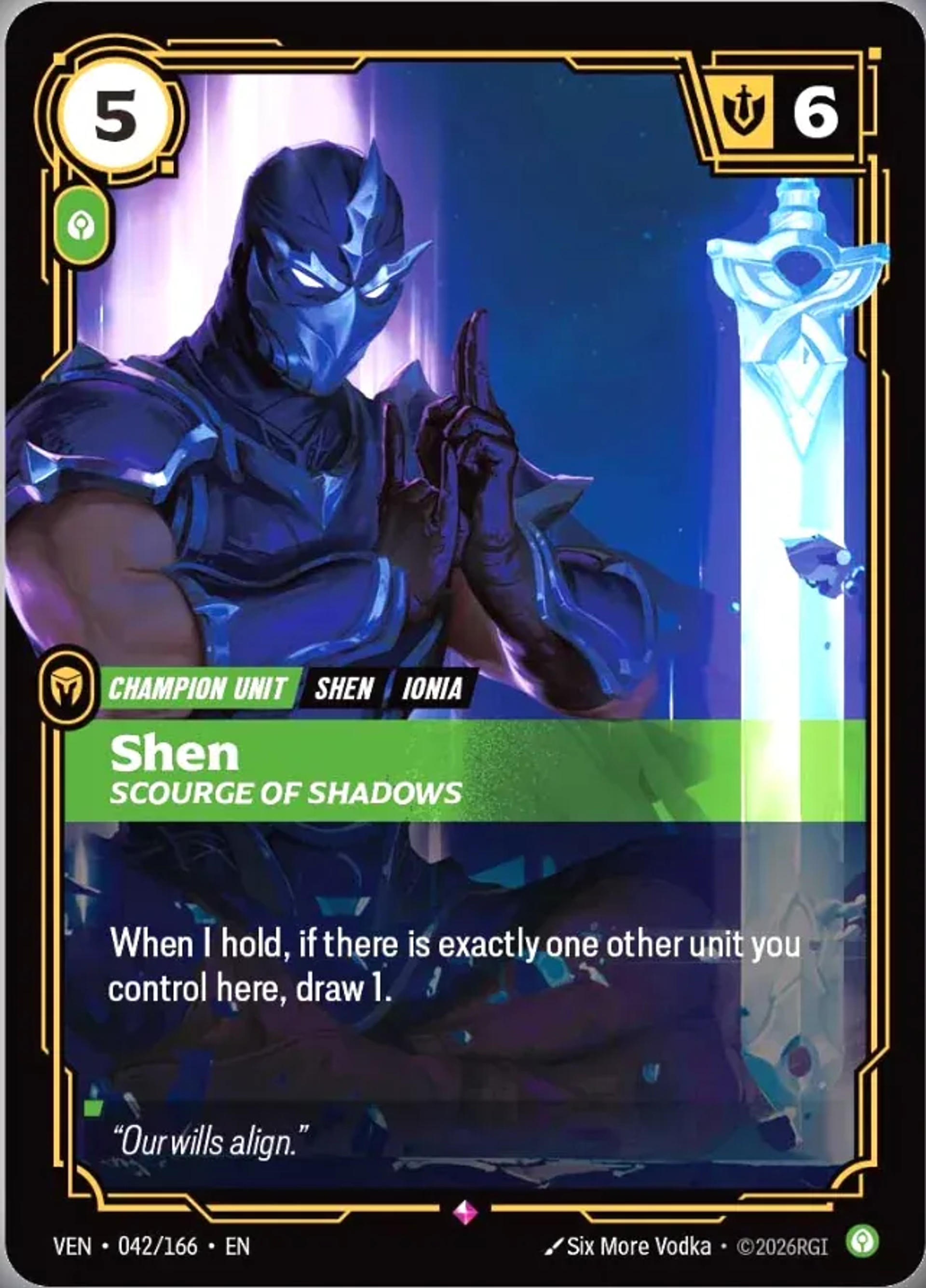 Shen - Scourge of Shadows — Vendetta — Riftbound
