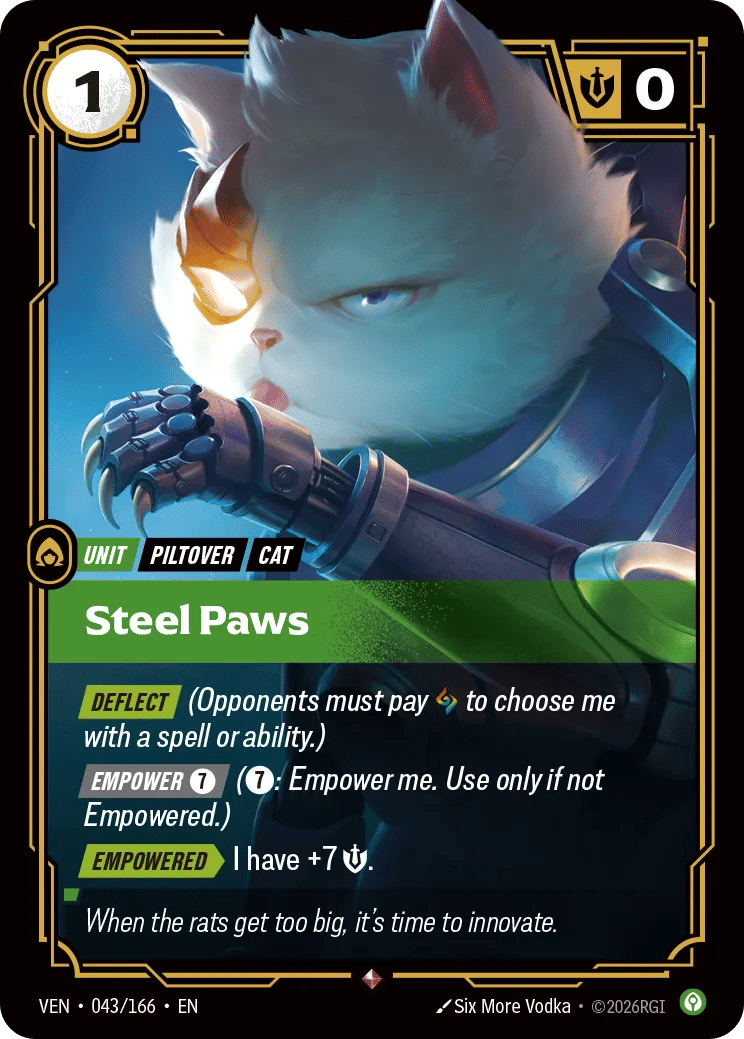 Steel Paws — Vendetta — Riftbound: League of Legends TCG