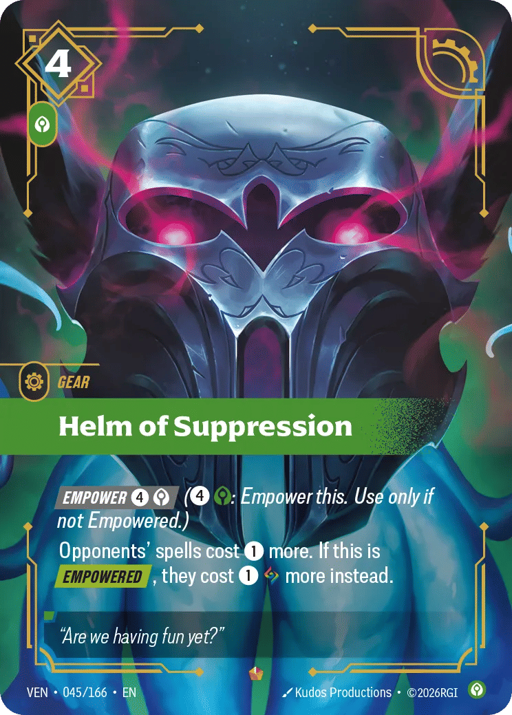 Helm of Suppression — Vendetta — Riftbound: League of Legends TCG