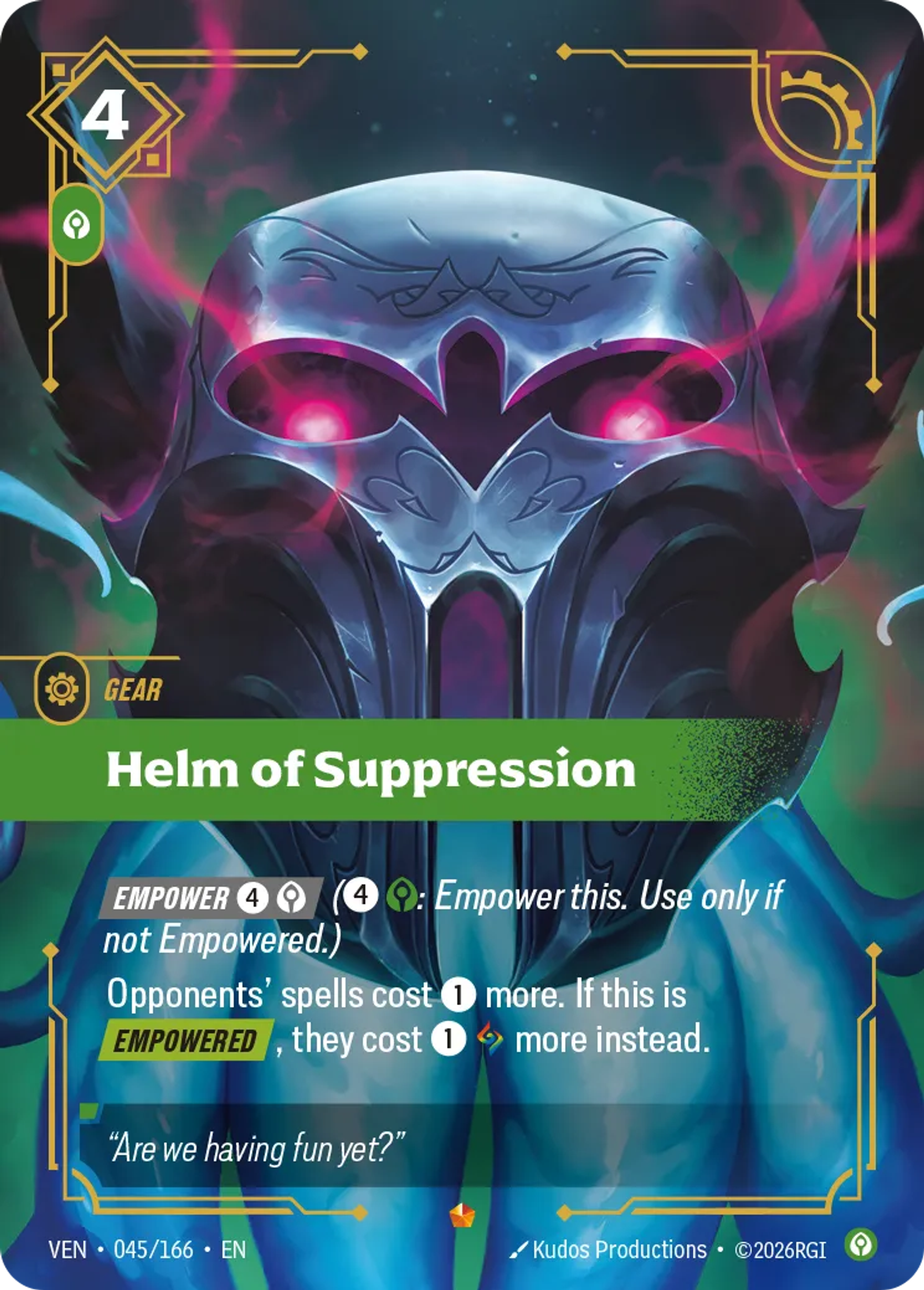 Helm of Suppression — Vendetta — Riftbound