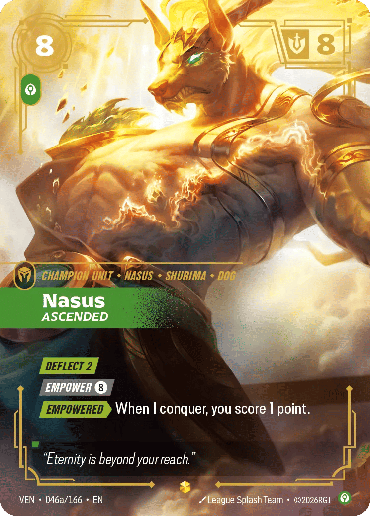 Nasus - Ascended — Vendetta — Riftbound: League of Legends TCG