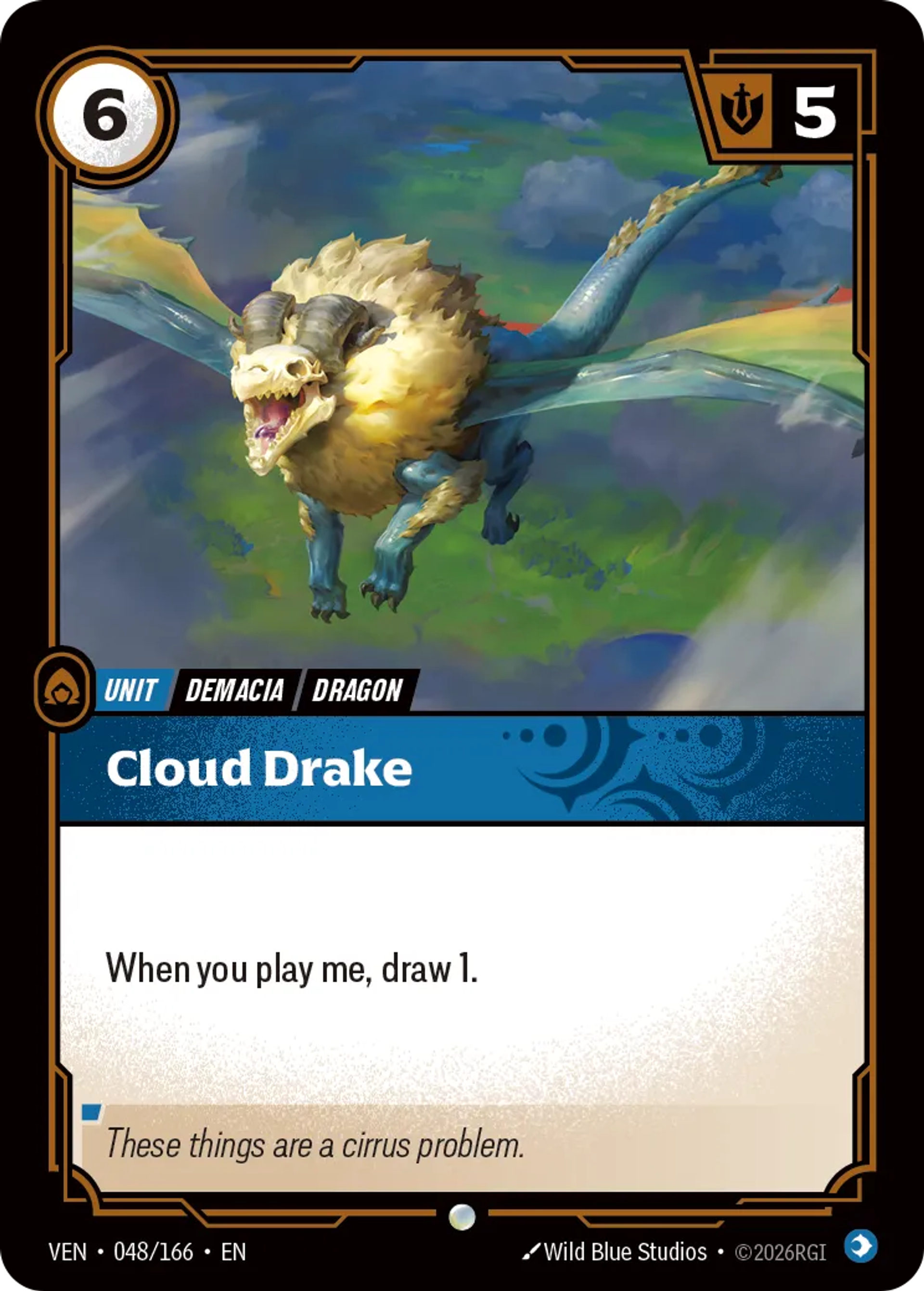 Cloud Drake — Vendetta — Riftbound