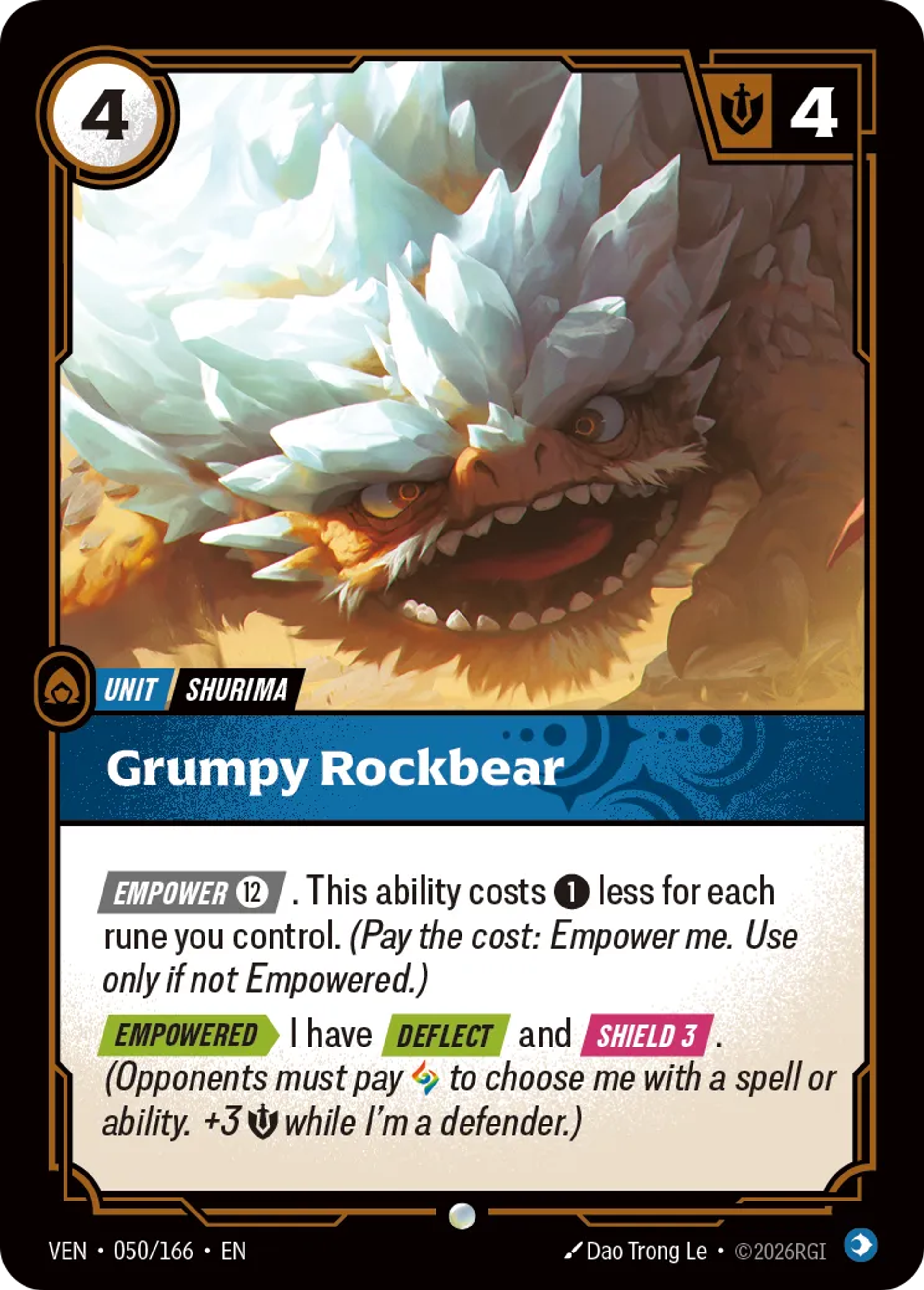 Grumpy Rockbear — Vendetta — Riftbound