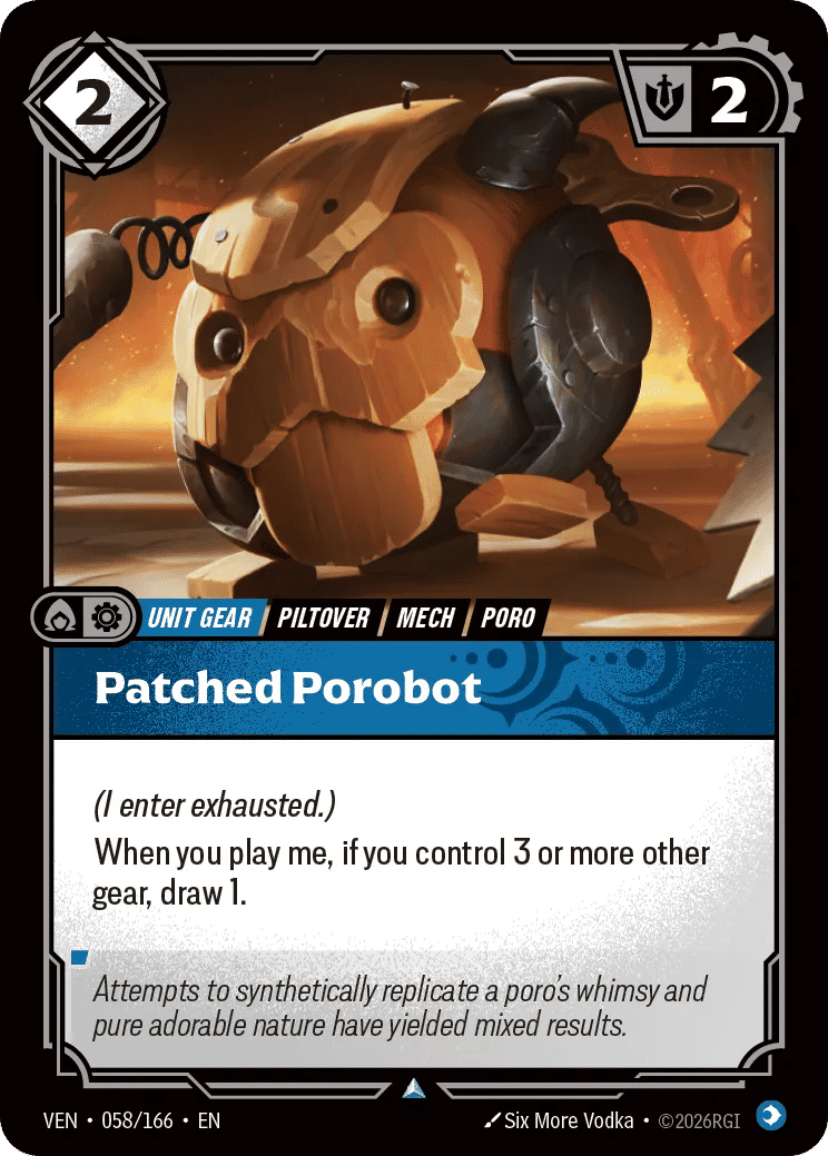 Patched Porobot — Vendetta — Riftbound: League of Legends TCG
