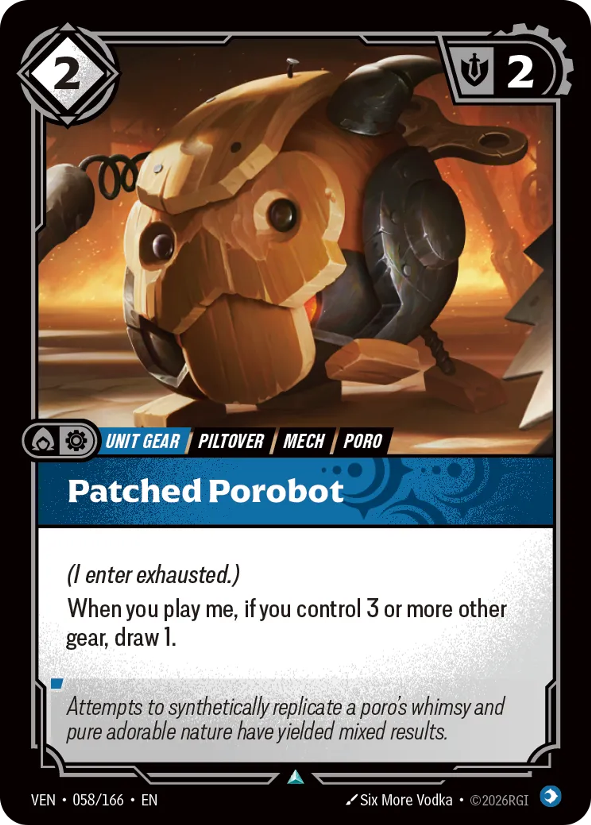 Patched Porobot — Vendetta — Riftbound