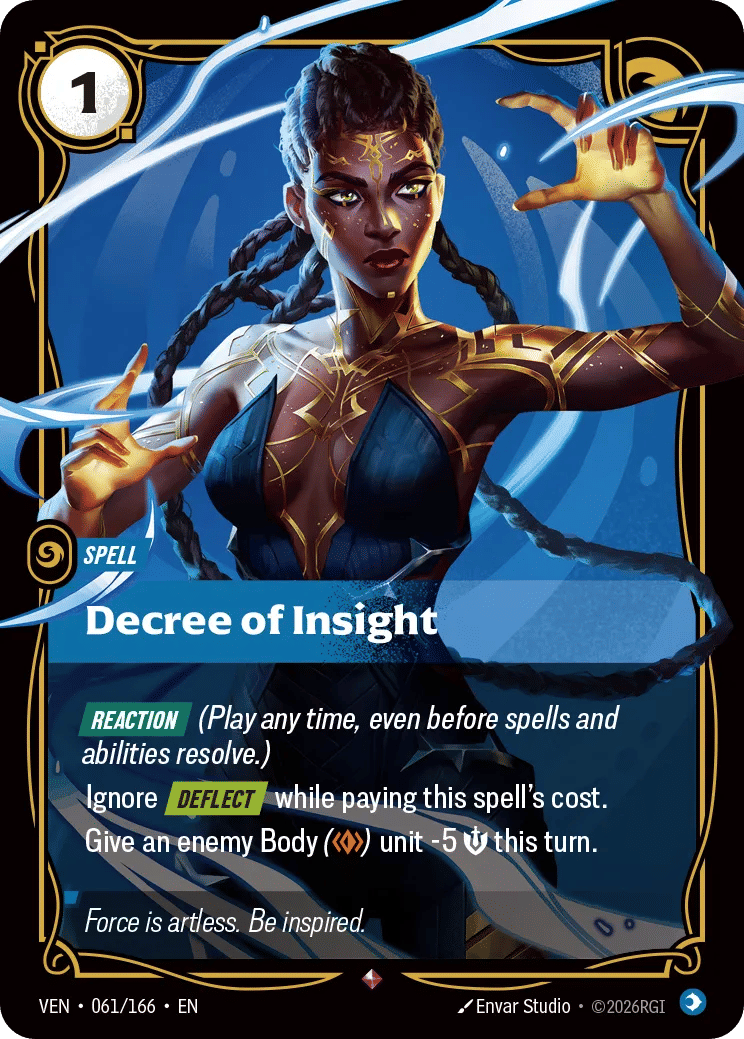 Decree of Insight — Vendetta — Riftbound: League of Legends TCG