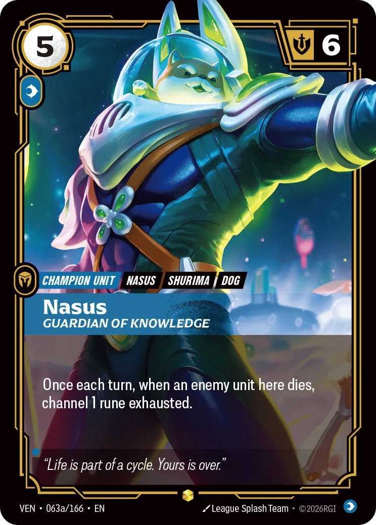 Nasus - Guardian of Knowledge — Vendetta — Riftbound: League of Legends TCG