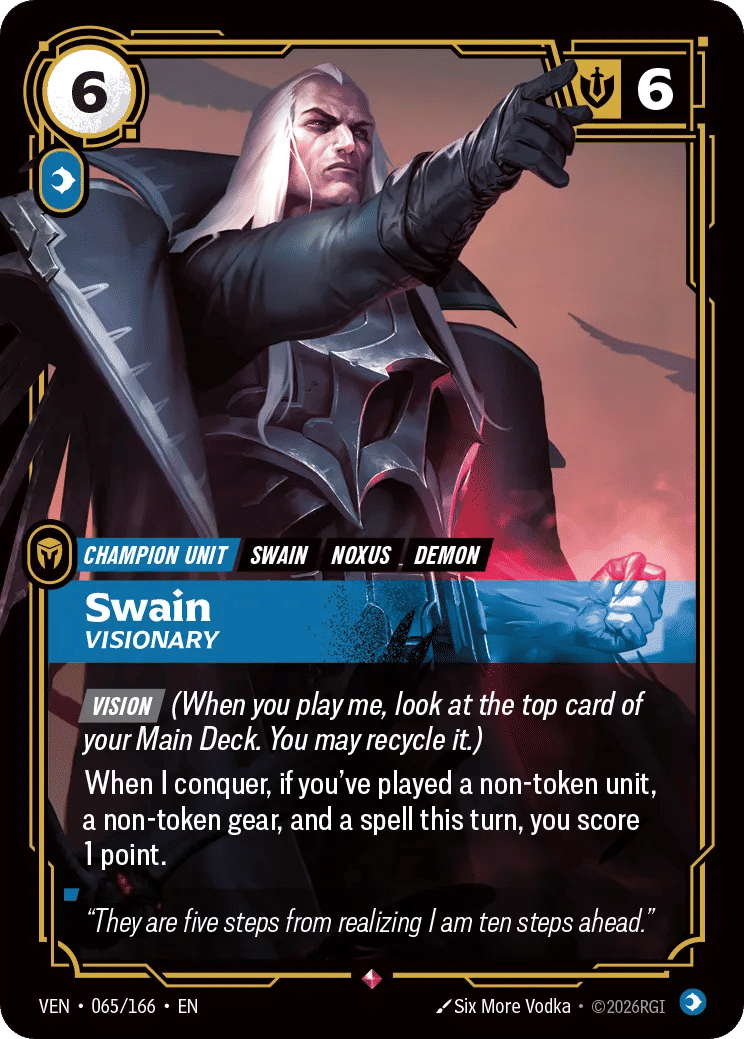 Swain - Visionary — Vendetta — Riftbound: League of Legends TCG