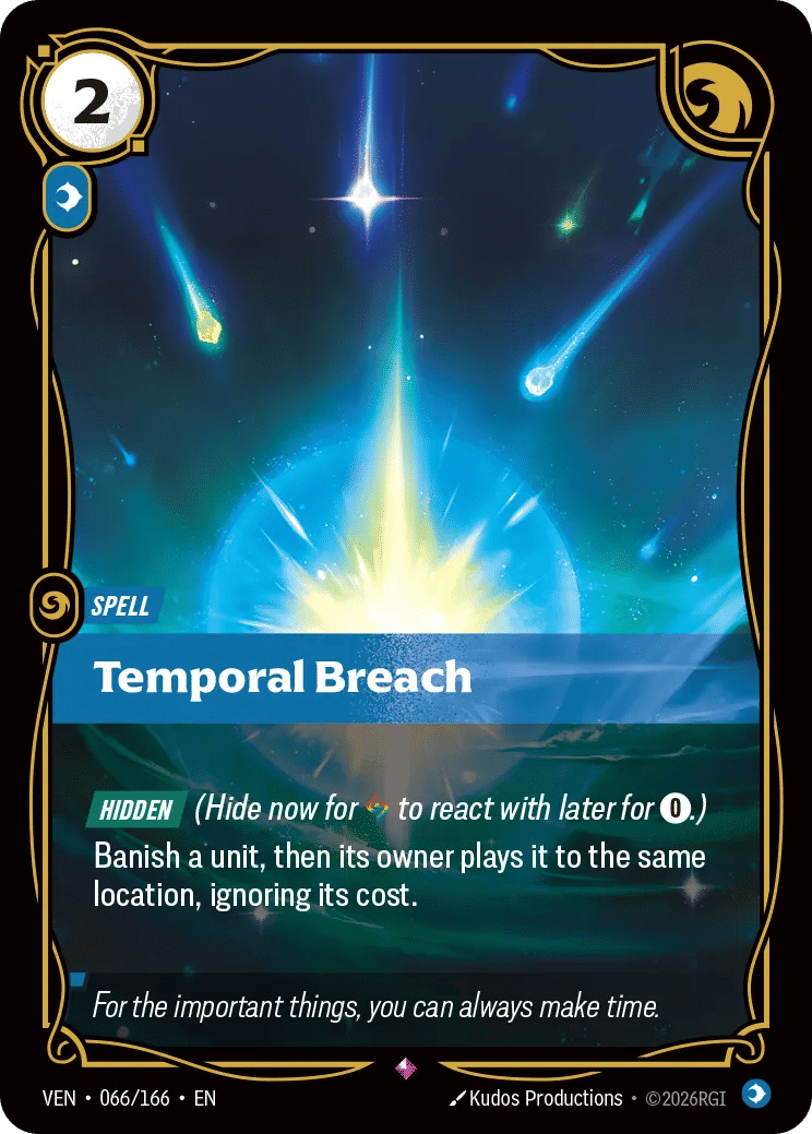 Temporal Breach — Vendetta — Riftbound