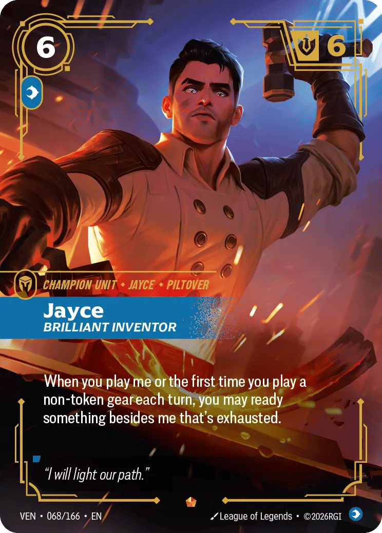 Jayce - Brilliant Inventor — Vendetta — Riftbound: League of Legends TCG