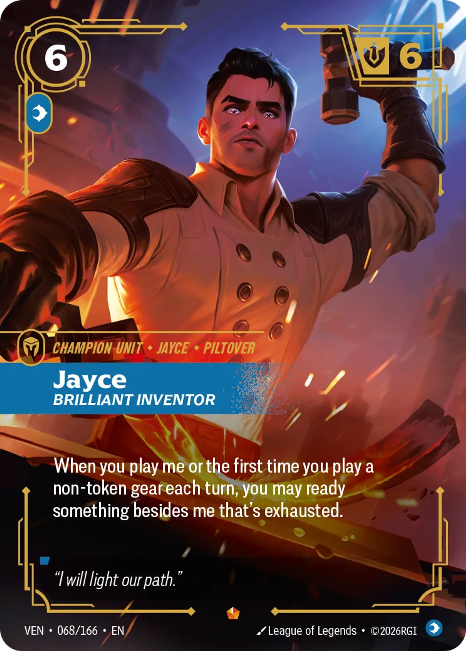 Jayce - Brilliant Inventor — Vendetta — Riftbound