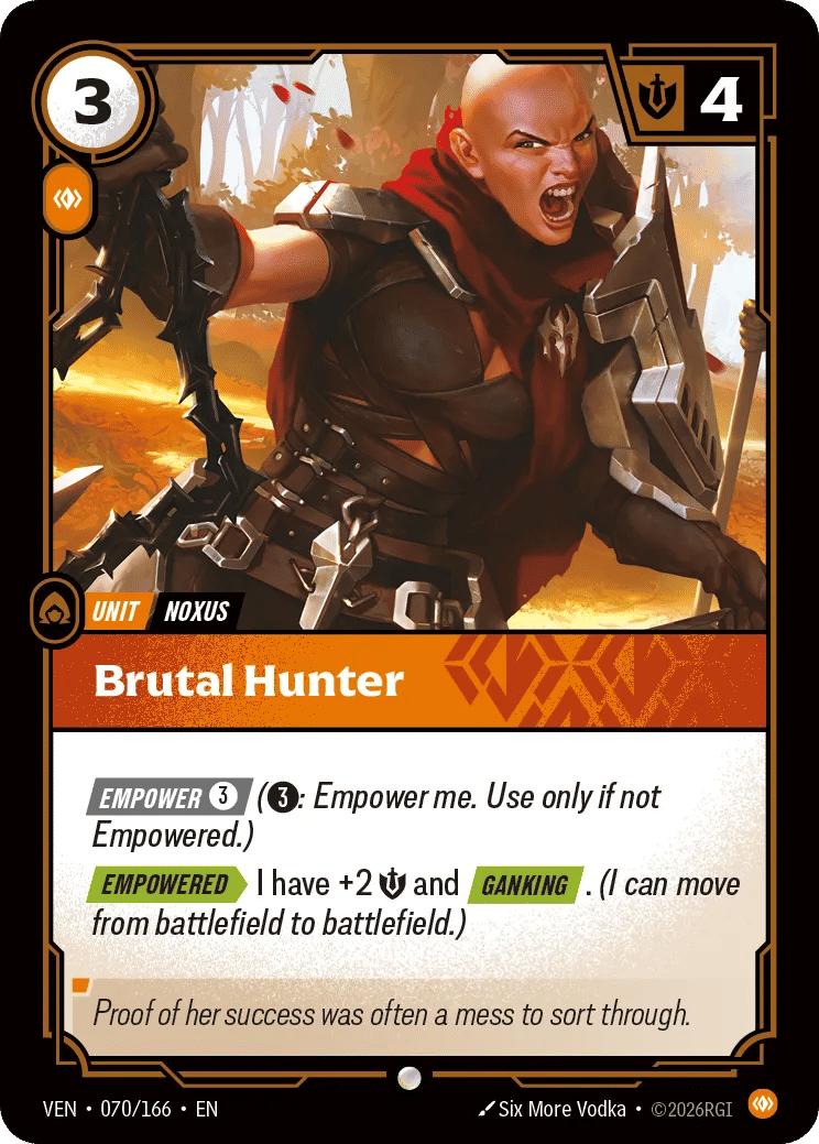 Brutal Hunter — Vendetta — Riftbound: League of Legends TCG