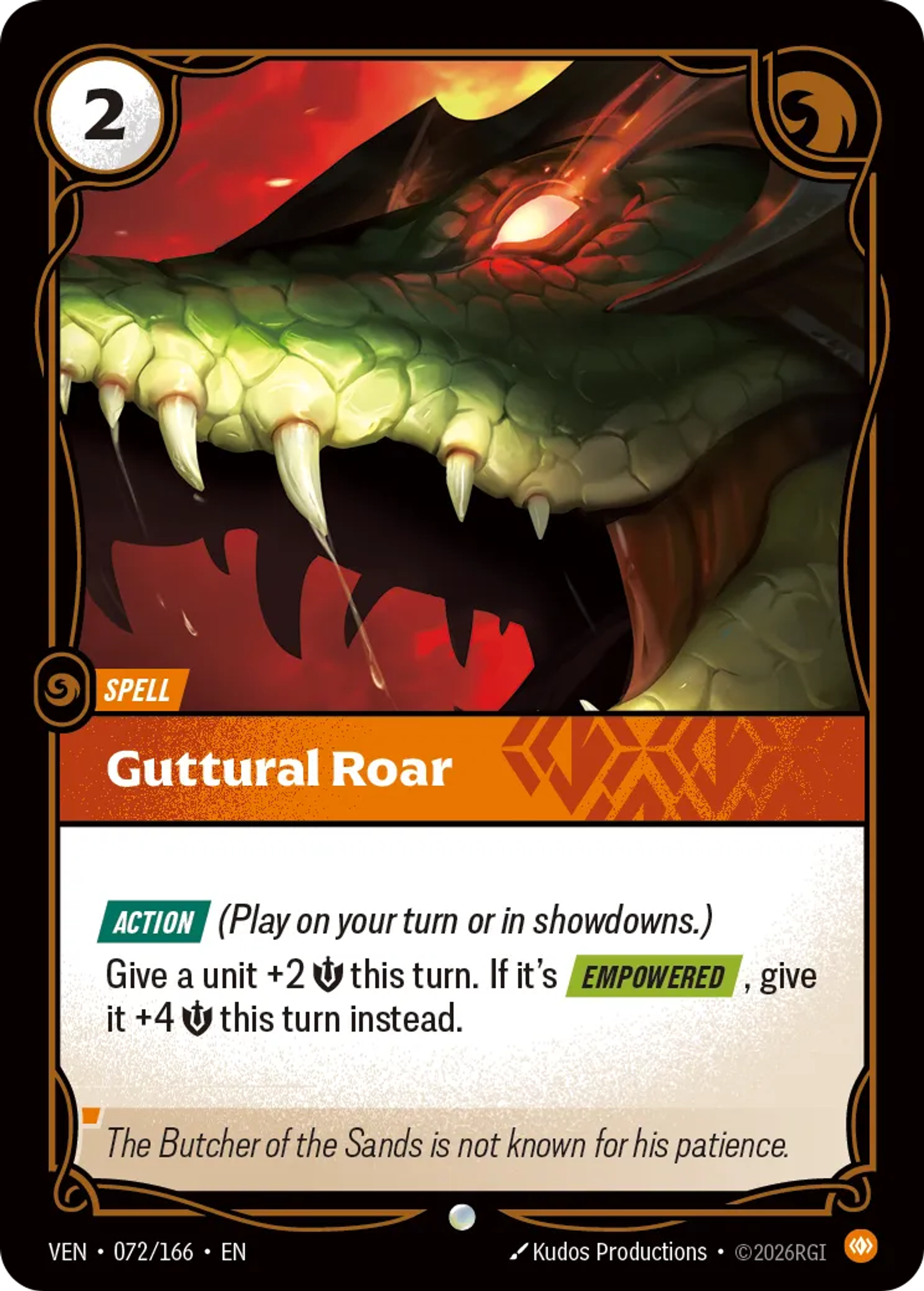 Guttural Roar — Vendetta — Riftbound