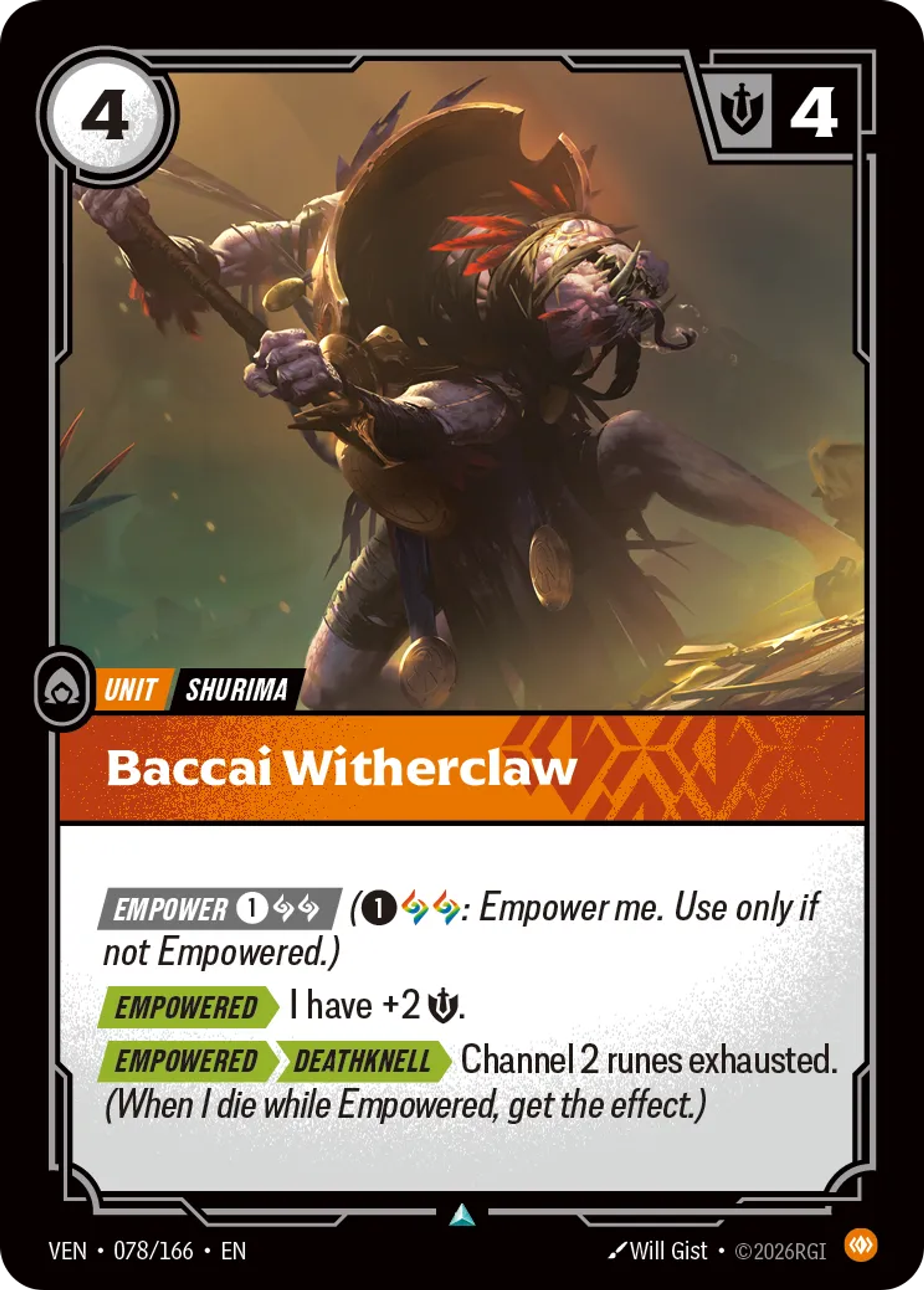 Baccai Witherclaw — Vendetta — Riftbound