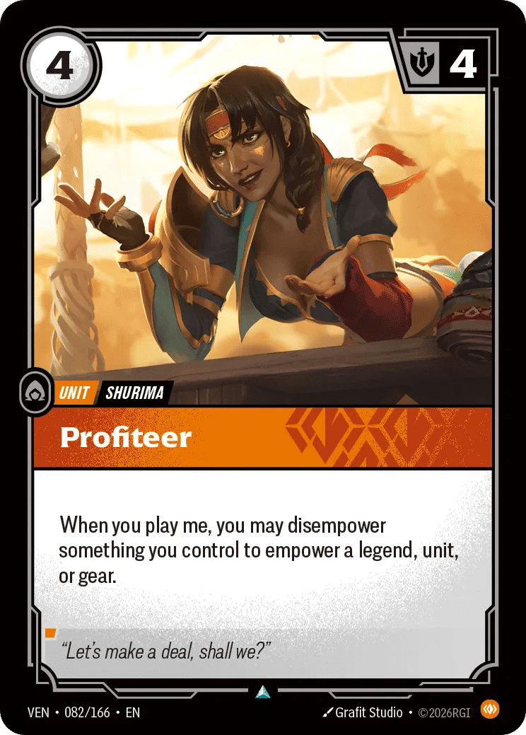Profiteer — Vendetta — Riftbound: League of Legends TCG