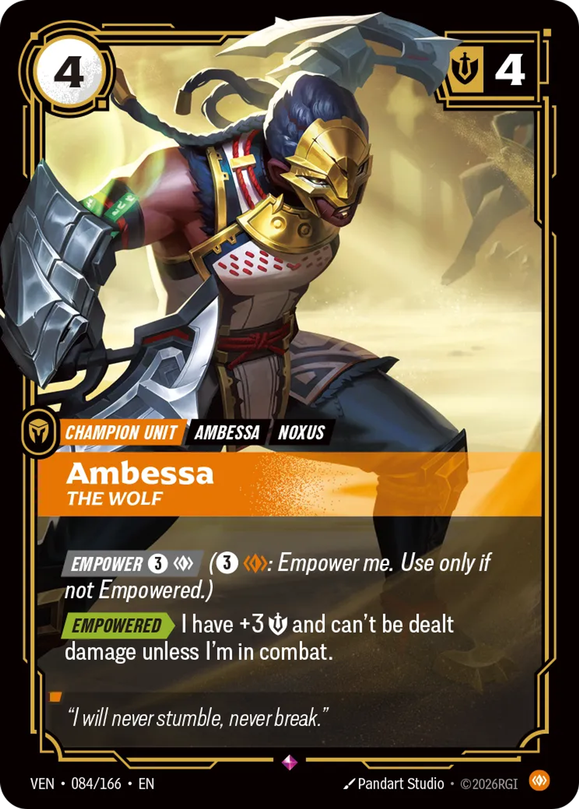 Ambessa - The Wolf — Vendetta — Riftbound