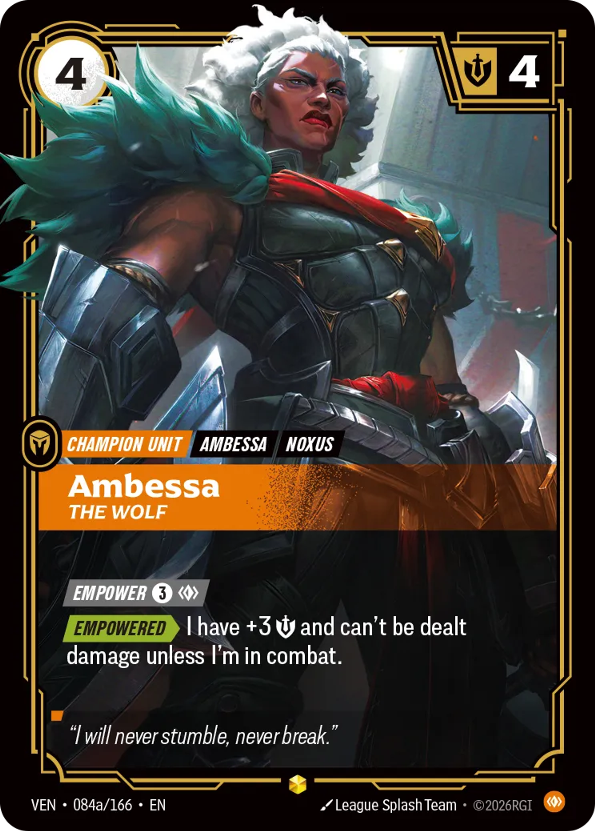 Ambessa - The Wolf — Vendetta — Riftbound