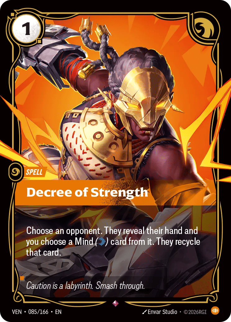 Decree of Strength — Vendetta — Riftbound: League of Legends TCG