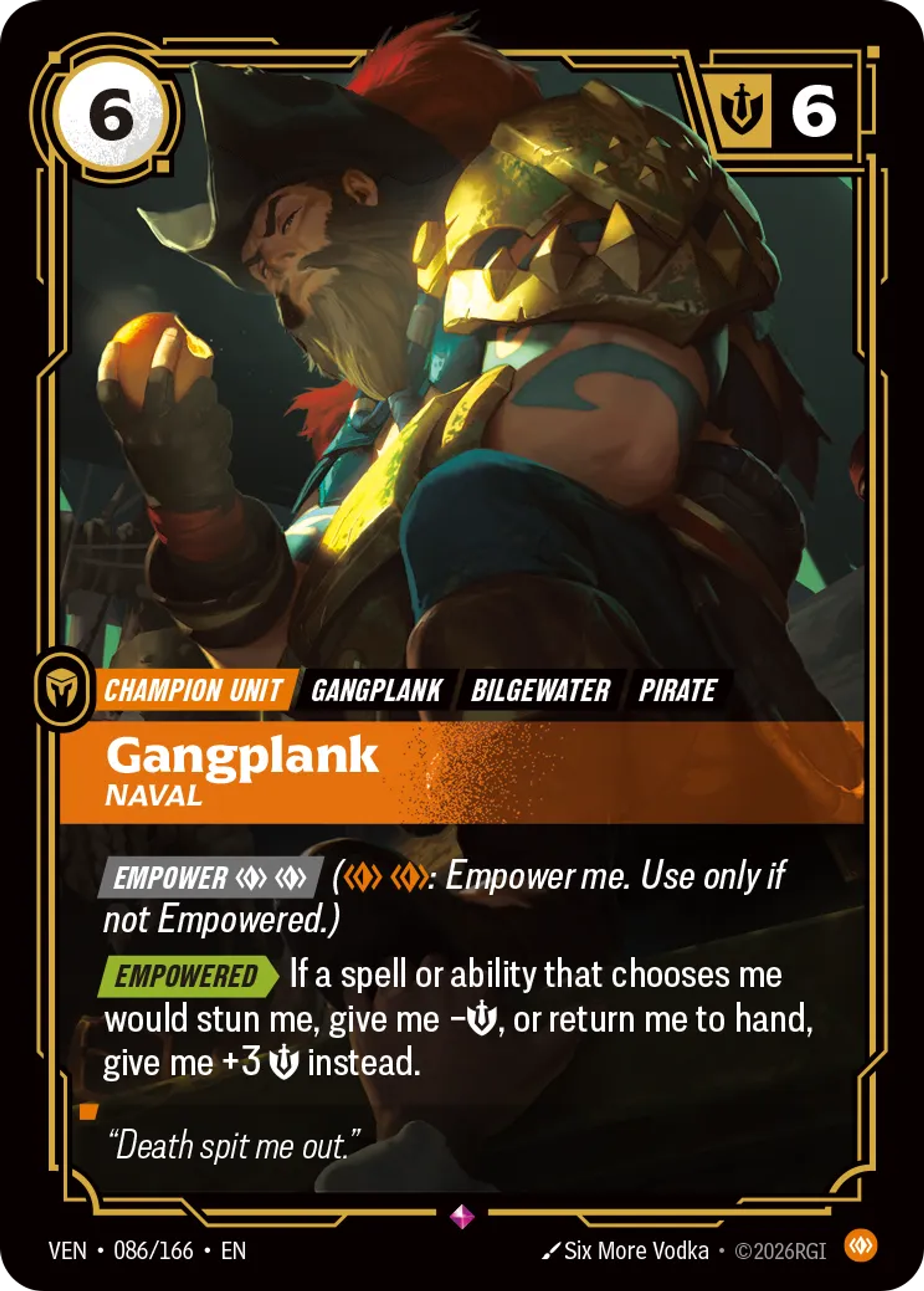 Gangplank - Naval — Vendetta — Riftbound