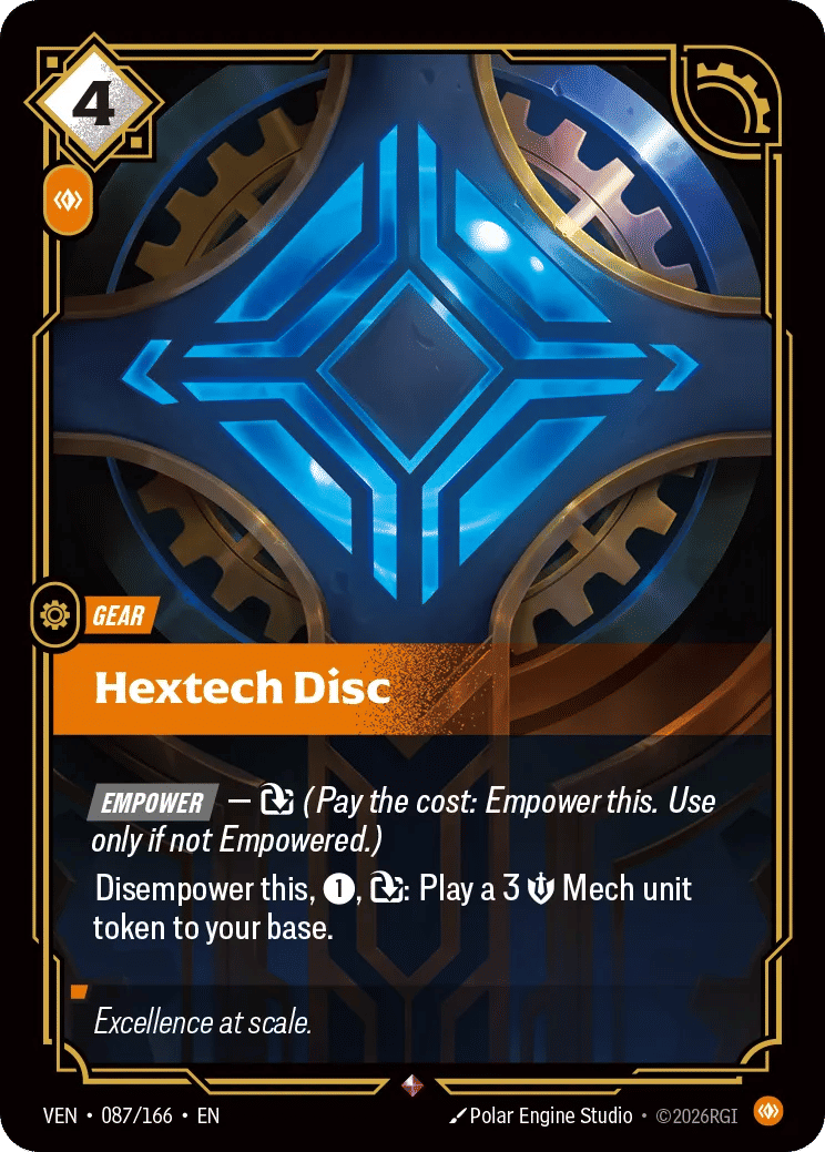 Hextech Disc — Vendetta — Riftbound: League of Legends TCG