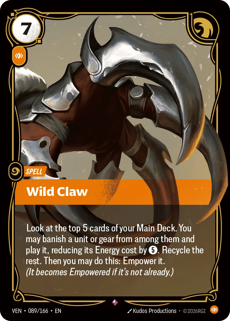 Wild Claw — Vendetta — Riftbound: League of Legends TCG