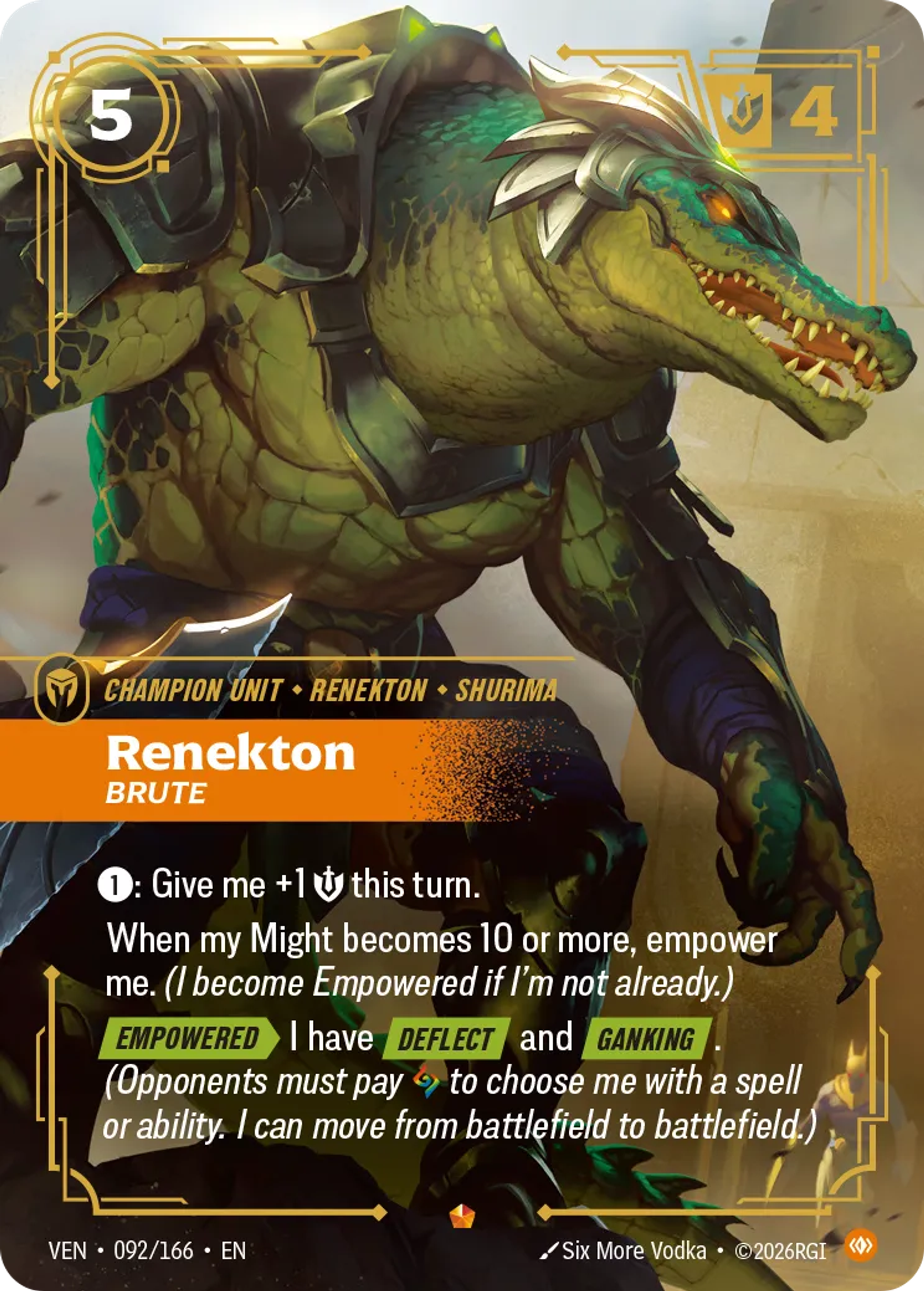 Renekton - Brute — Vendetta — Riftbound