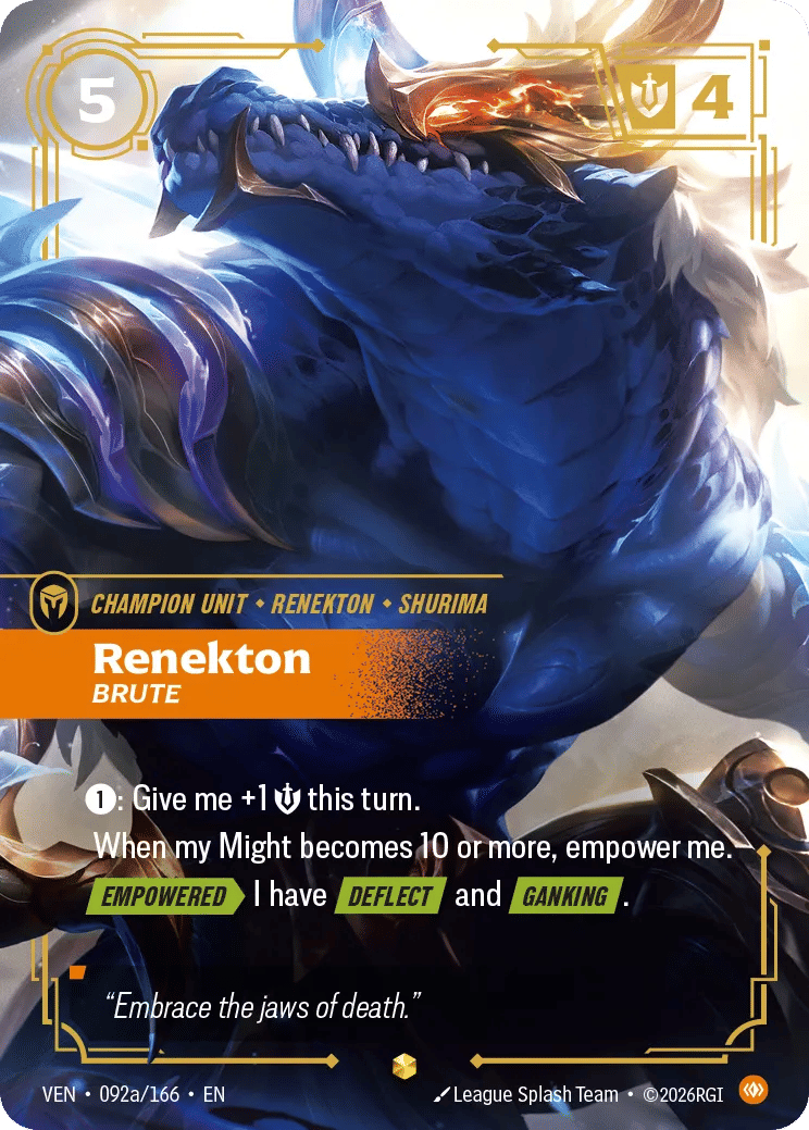 Renekton - Brute — Vendetta — Riftbound: League of Legends TCG