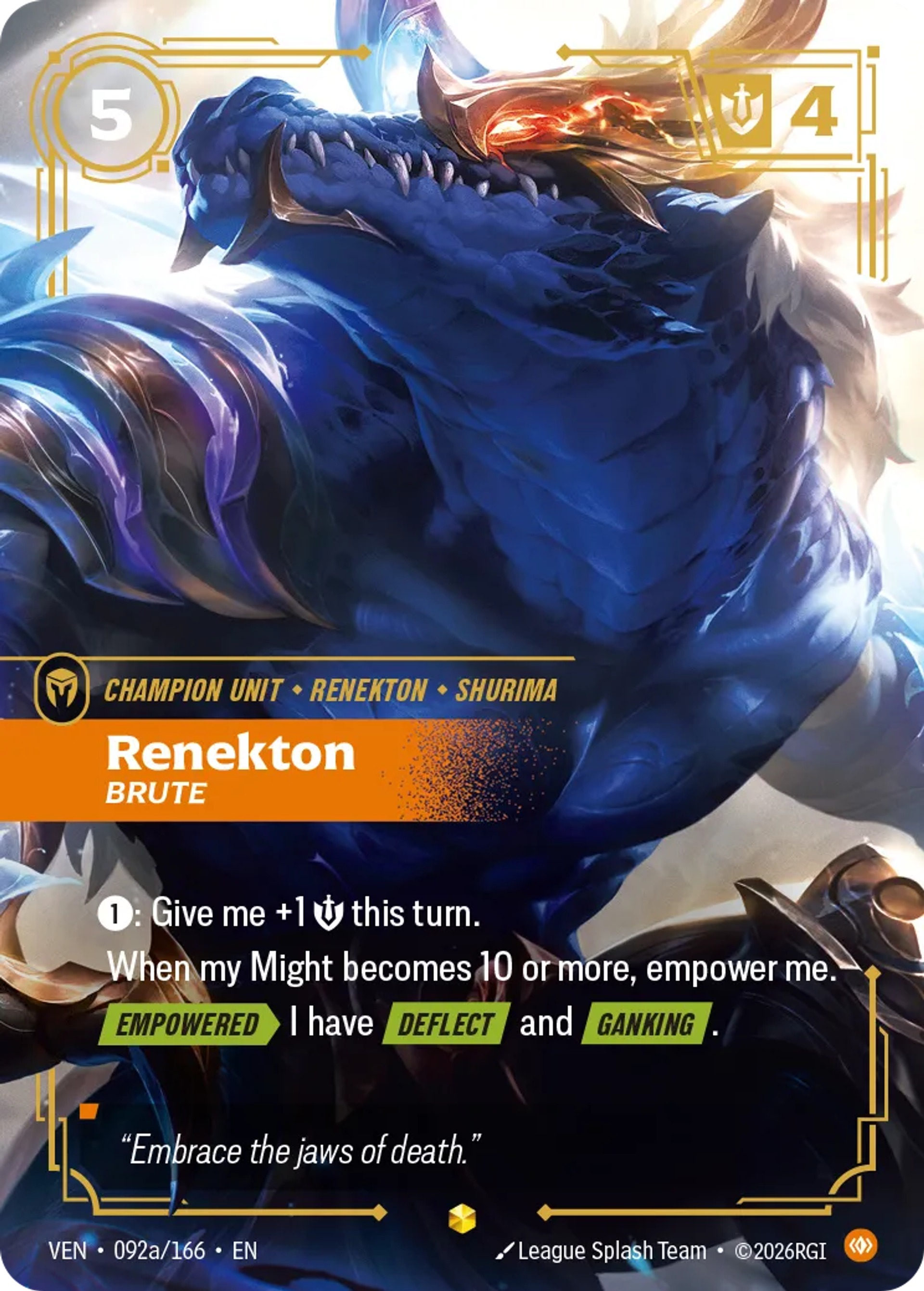 Renekton - Brute — Vendetta — Riftbound