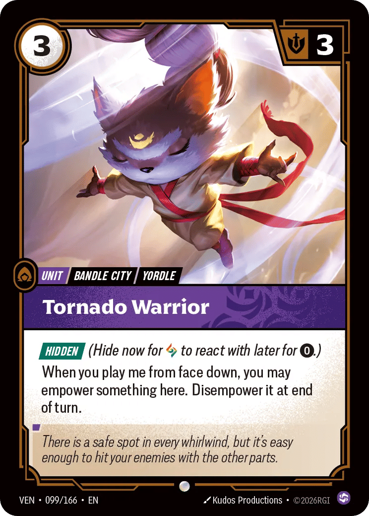 Tornado Warrior — Vendetta — Riftbound: League of Legends TCG