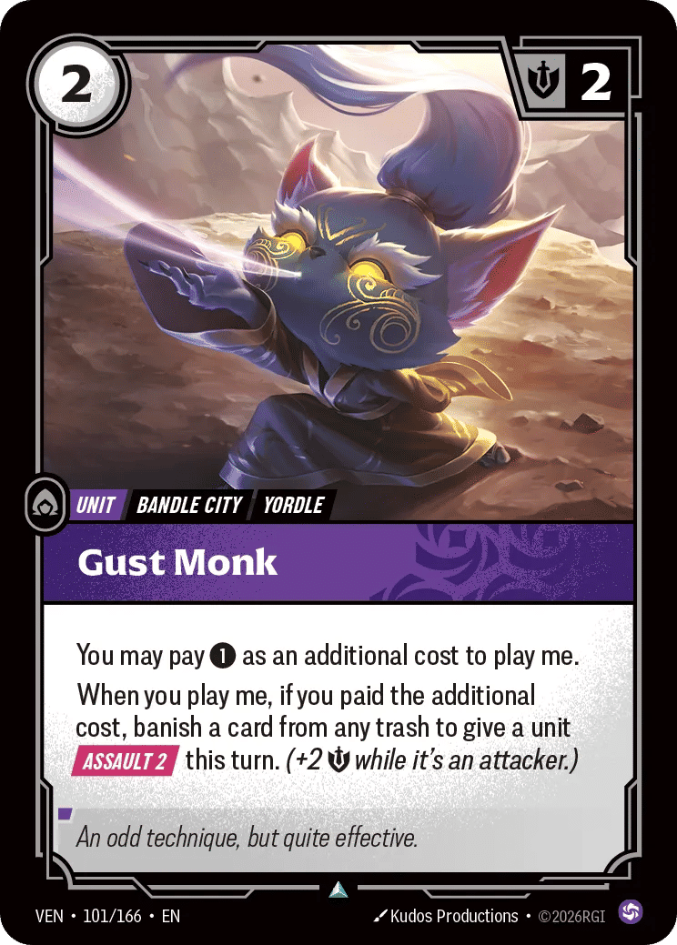 Gust Monk — Vendetta — Riftbound: League of Legends TCG