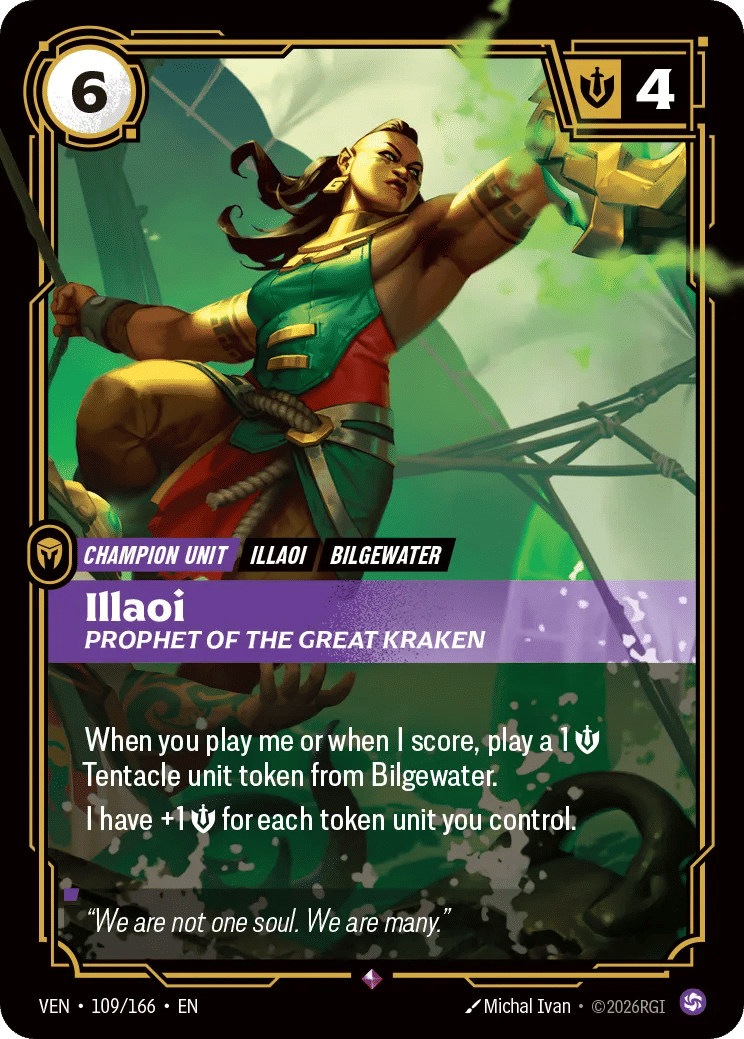 Illaoi - Prophet of the Great Kraken — Vendetta — Riftbound: League of Legends TCG