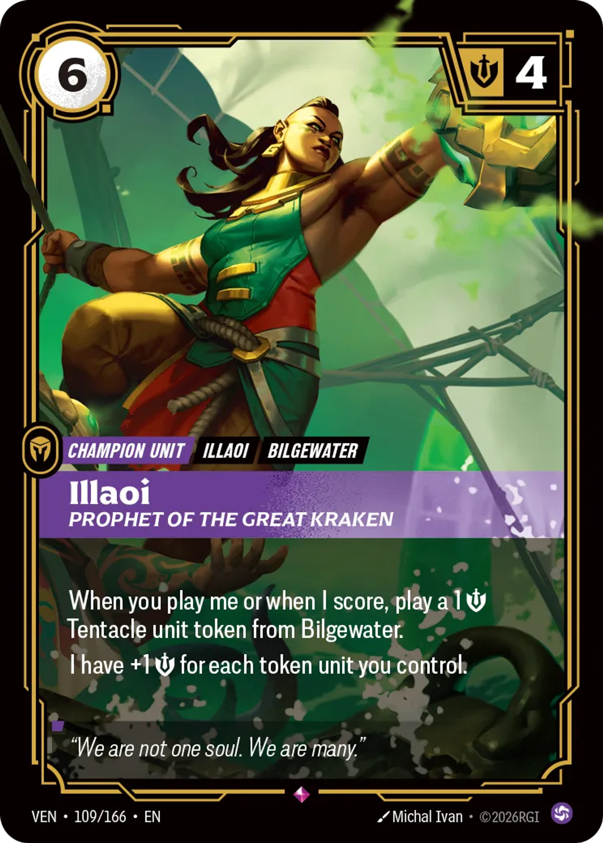 Illaoi - Prophet of the Great Kraken — Vendetta — Riftbound