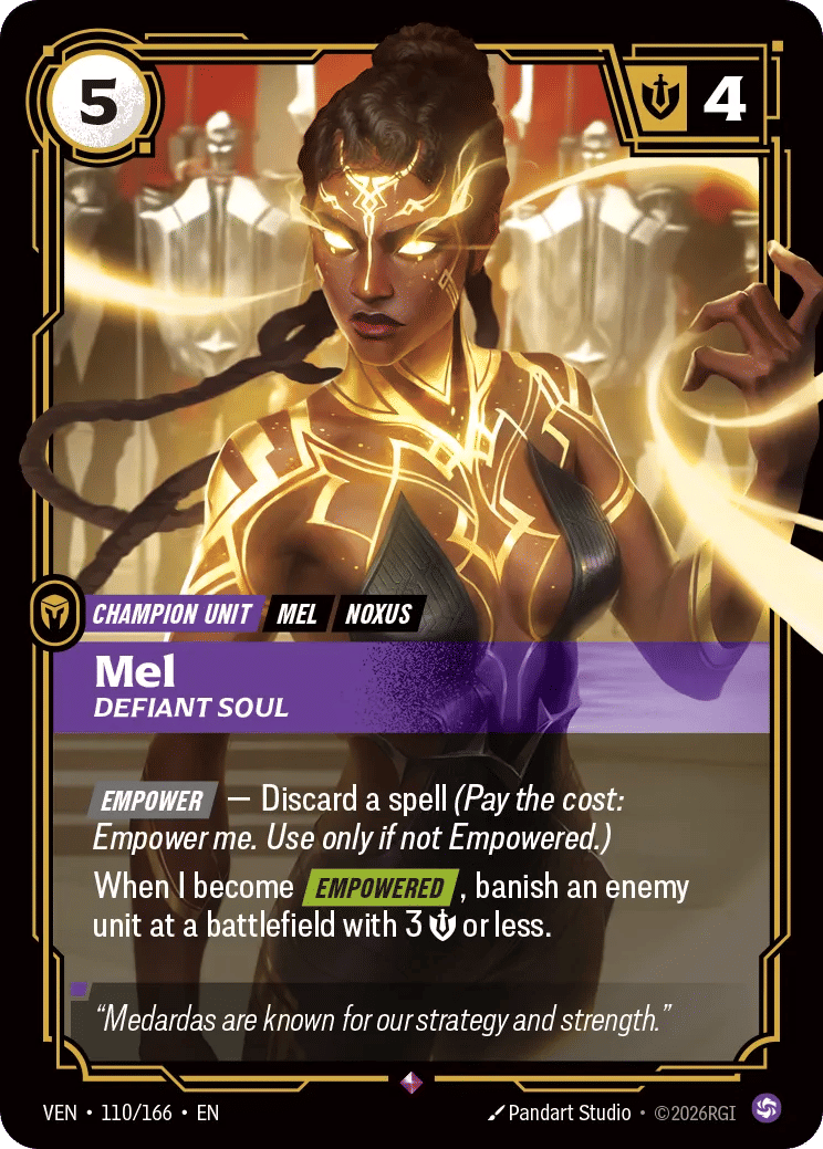 Mel - Defiant Soul — Vendetta — Riftbound: League of Legends TCG