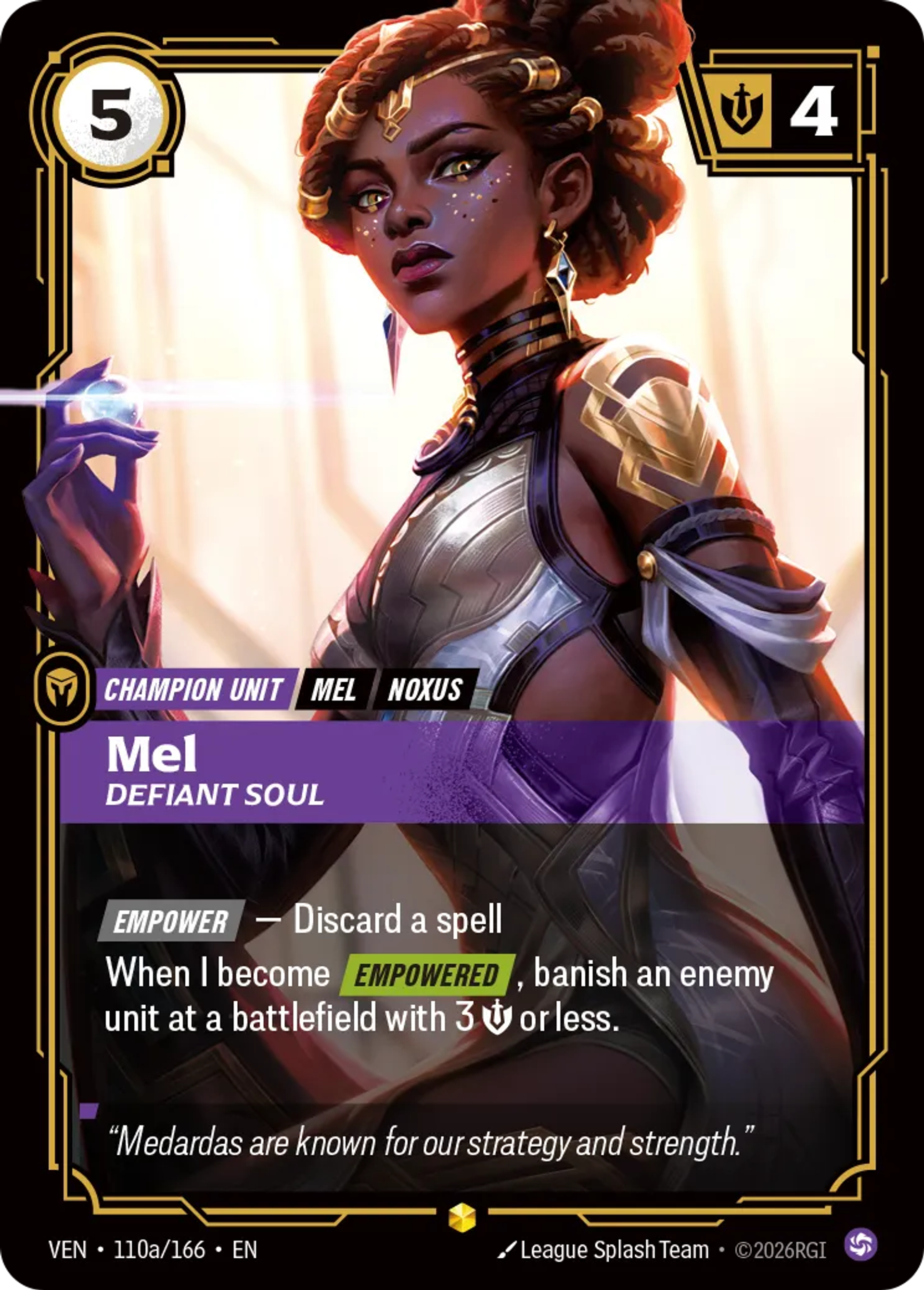 Mel - Defiant Soul — Vendetta — Riftbound