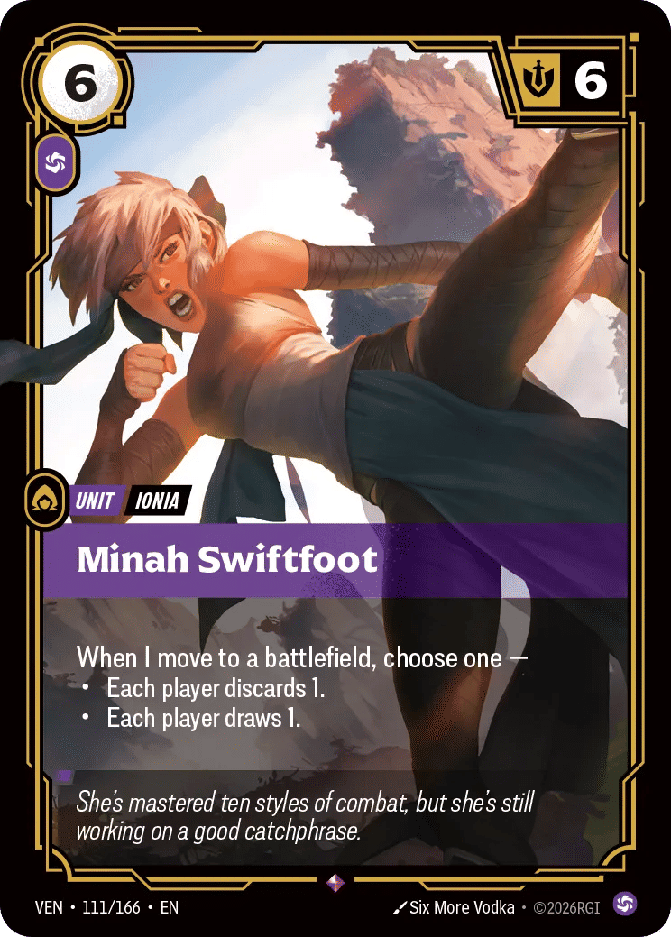 Minah Swiftfoot — Vendetta — Riftbound: League of Legends TCG