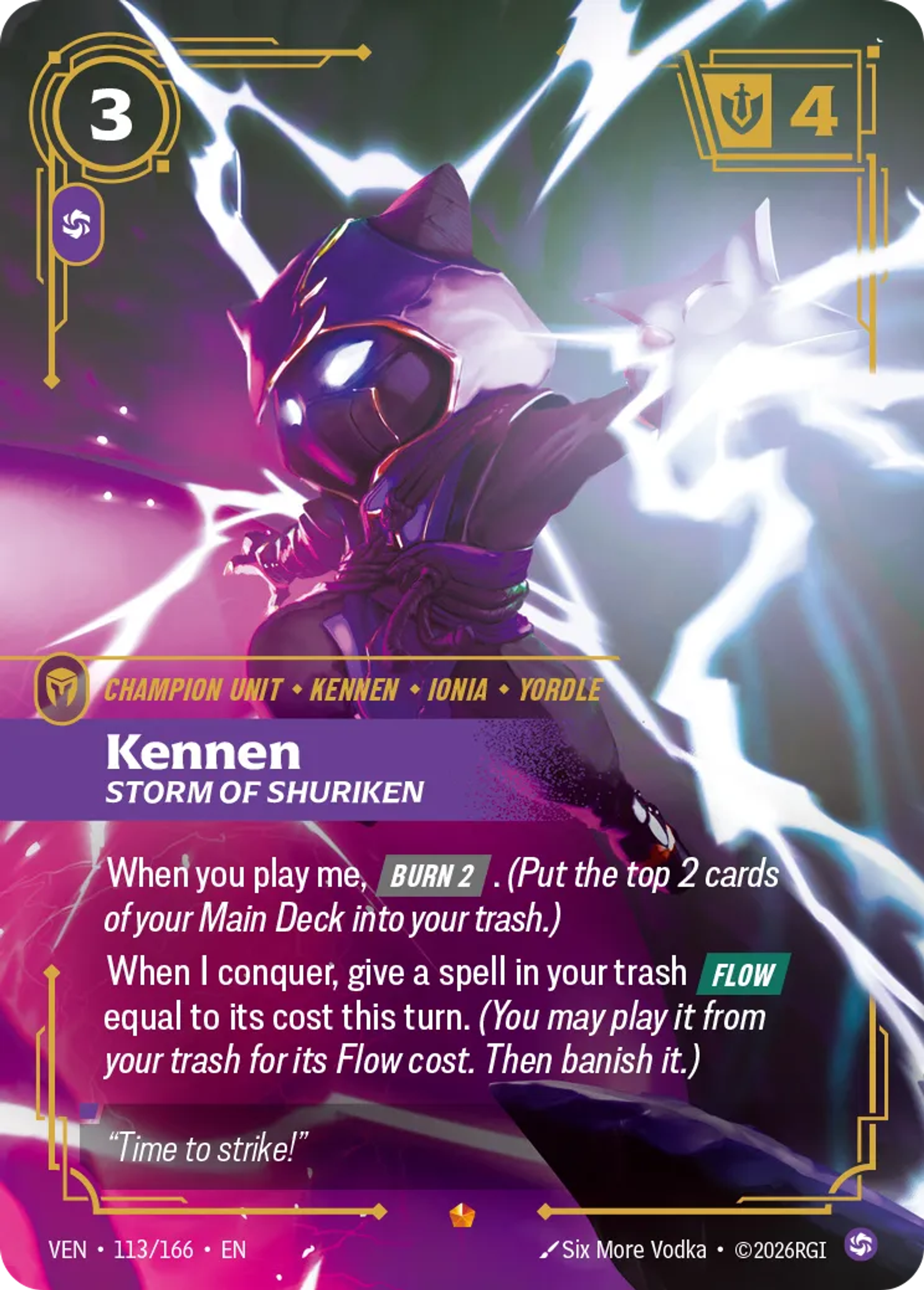 Kennen - Storm of Shuriken — Vendetta — Riftbound