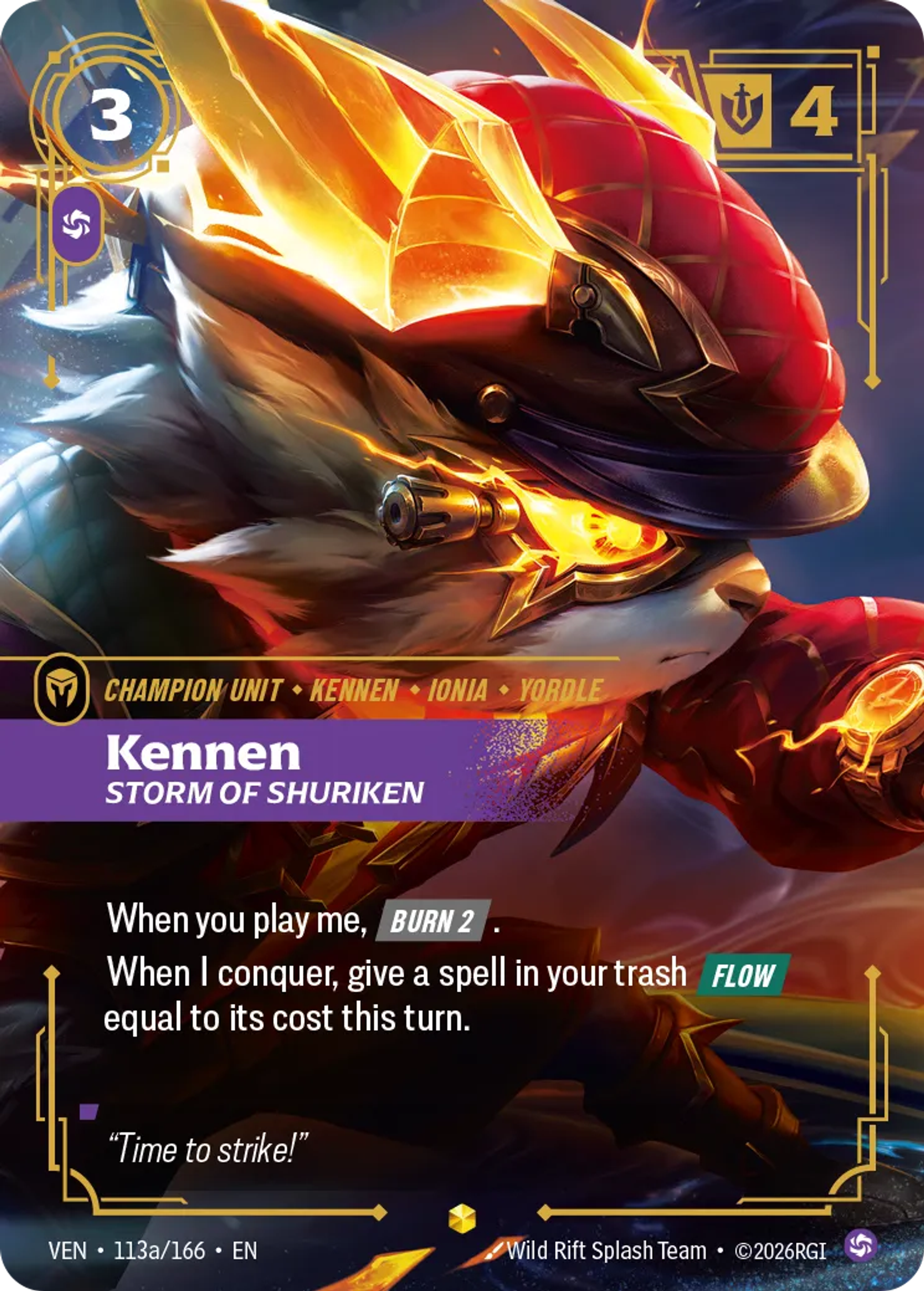Kennen - Storm of Shuriken — Vendetta — Riftbound