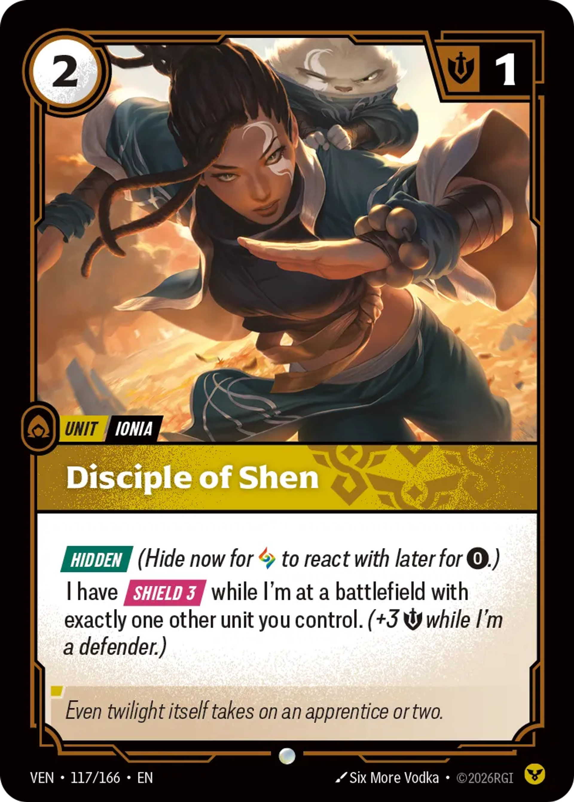 Disciple of Shen — Vendetta — Riftbound