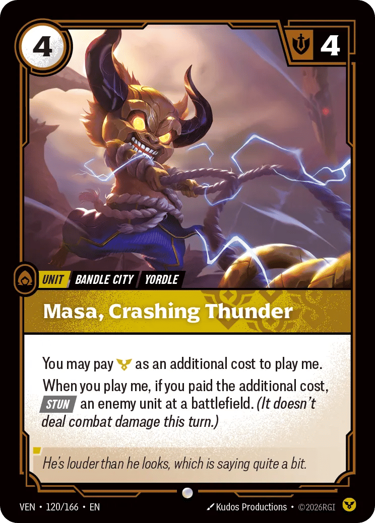 Masa - Crashing Thunder — Vendetta — Riftbound: League of Legends TCG