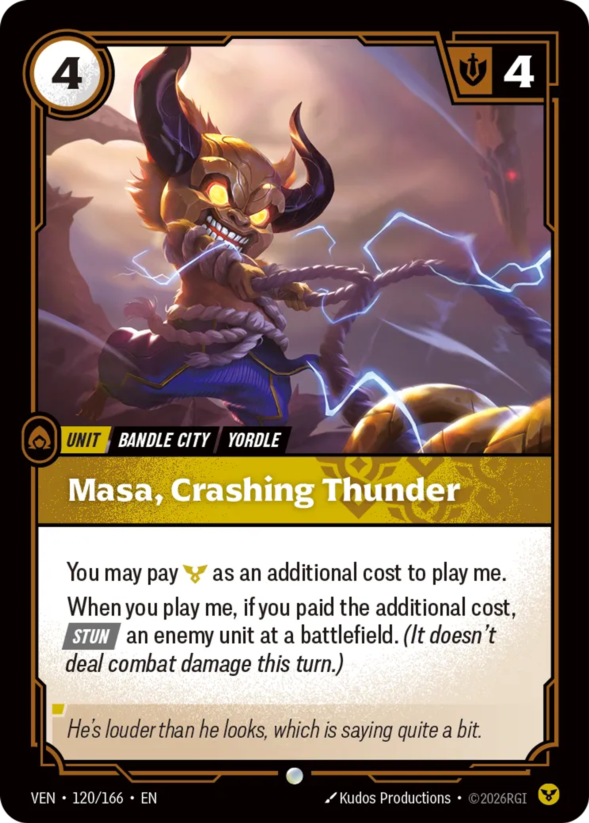 Masa - Crashing Thunder — Vendetta — Riftbound