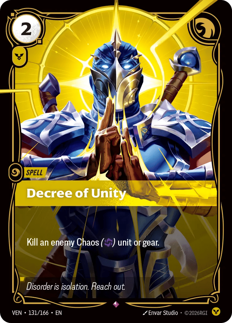 Decree of Unity — Vendetta — Riftbound: League of Legends TCG