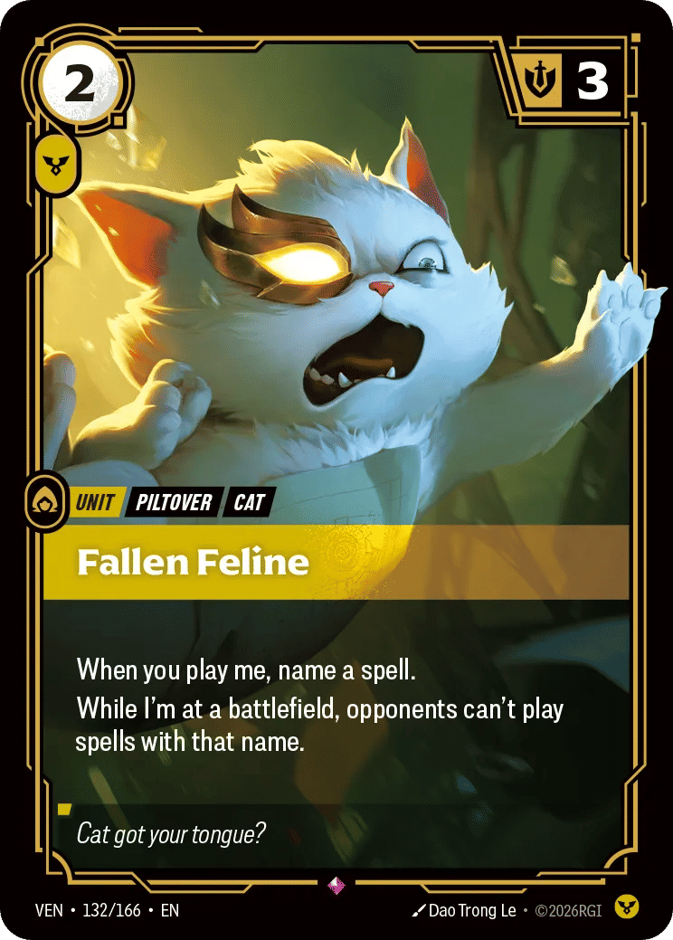 Fallen Feline — Vendetta — Riftbound: League of Legends TCG