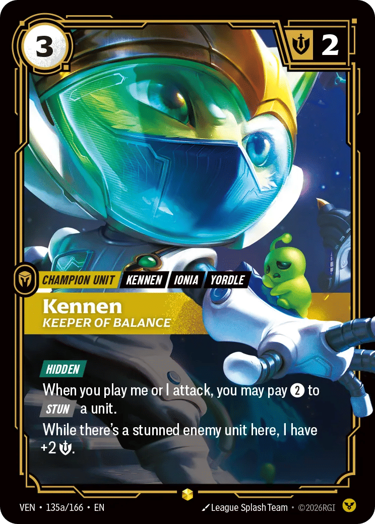 Kennen - Keeper of Balance — Vendetta — Riftbound: League of Legends TCG
