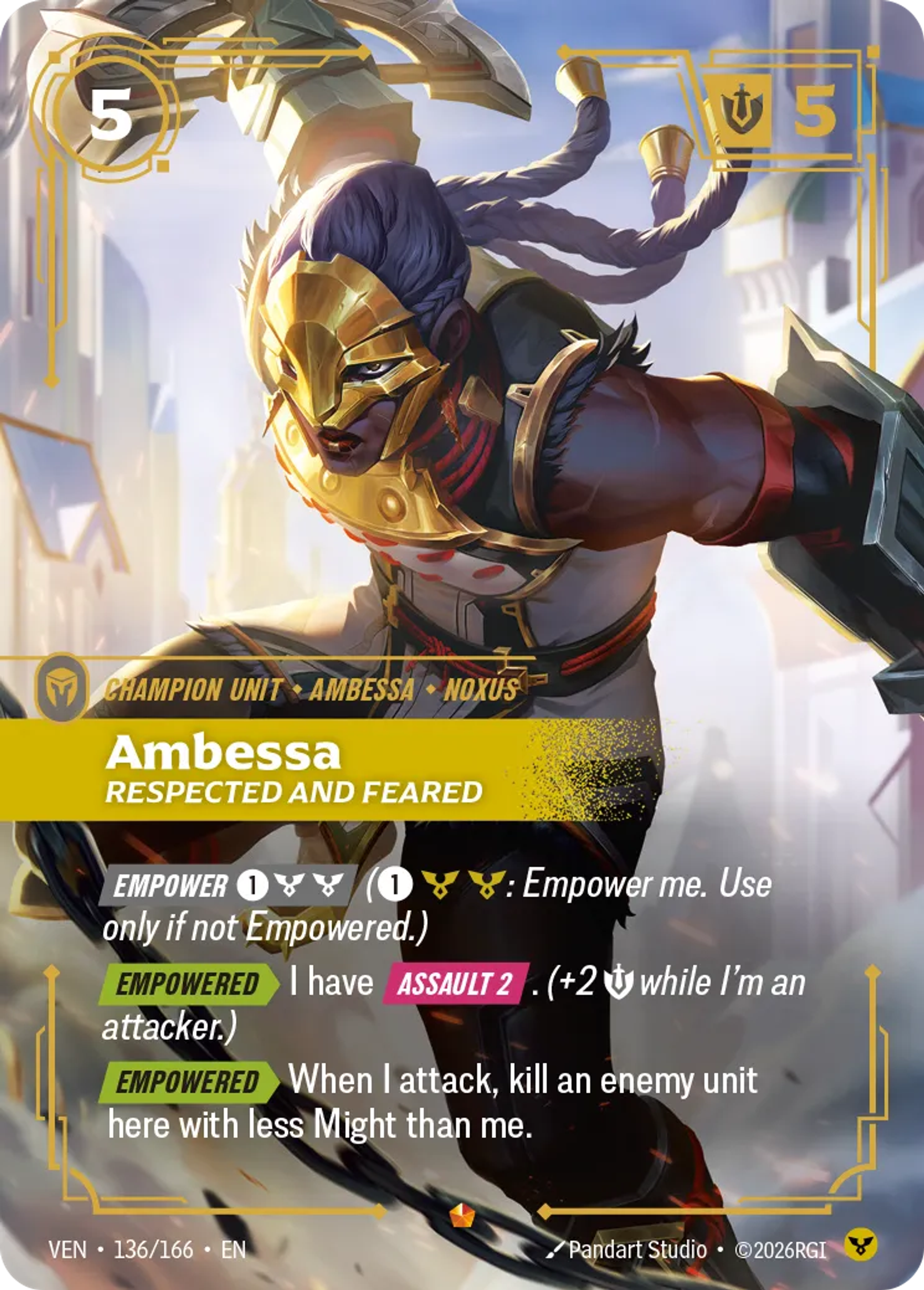 Ambessa - Respected and Feared — Vendetta — Riftbound