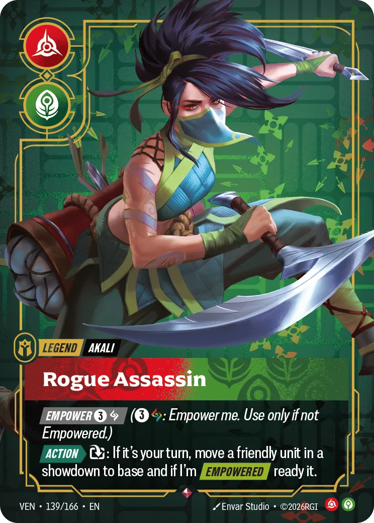 Akali - Rogue Assassin — Vendetta — Riftbound: League of Legends TCG