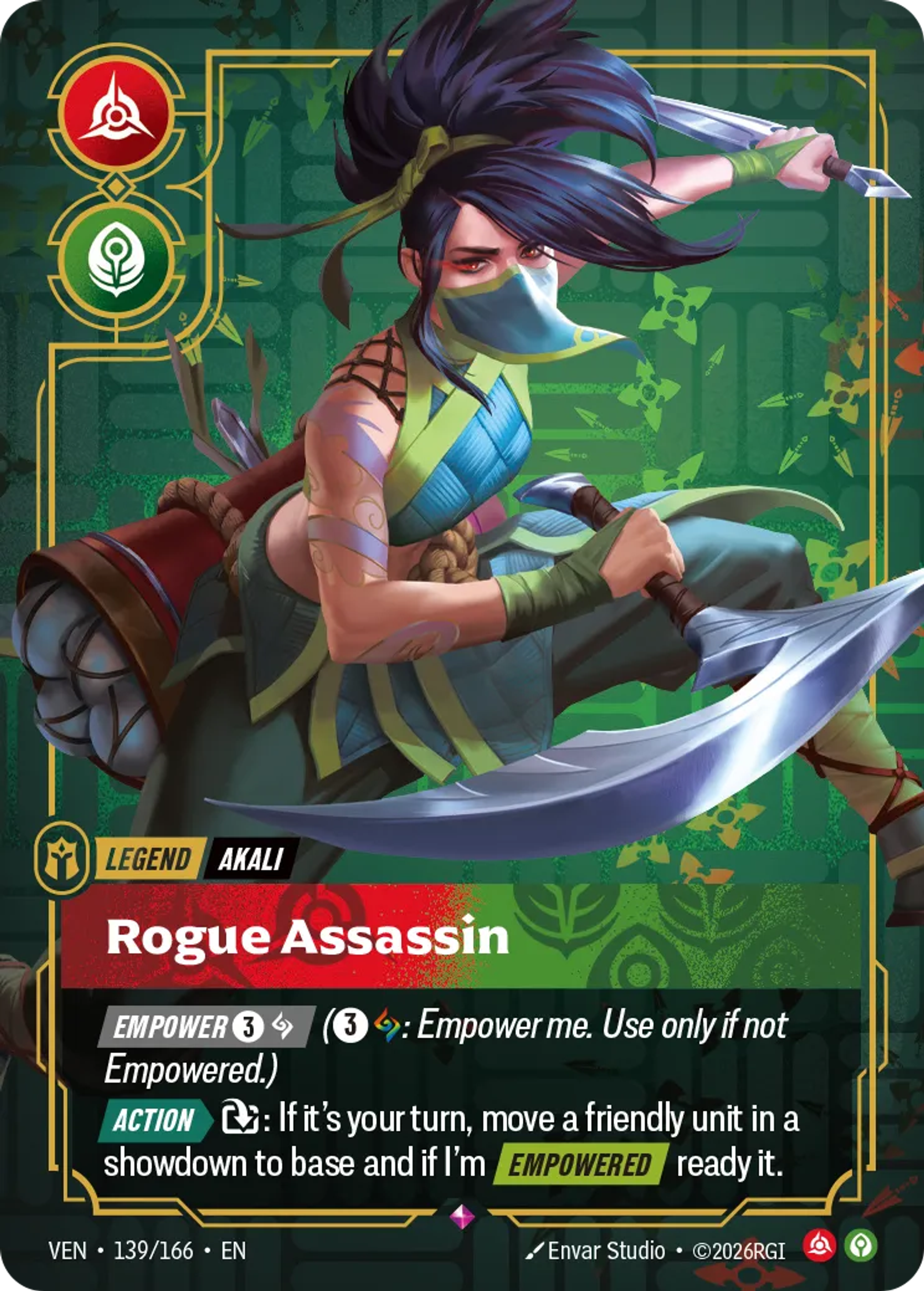 Akali - Rogue Assassin — Vendetta — Riftbound